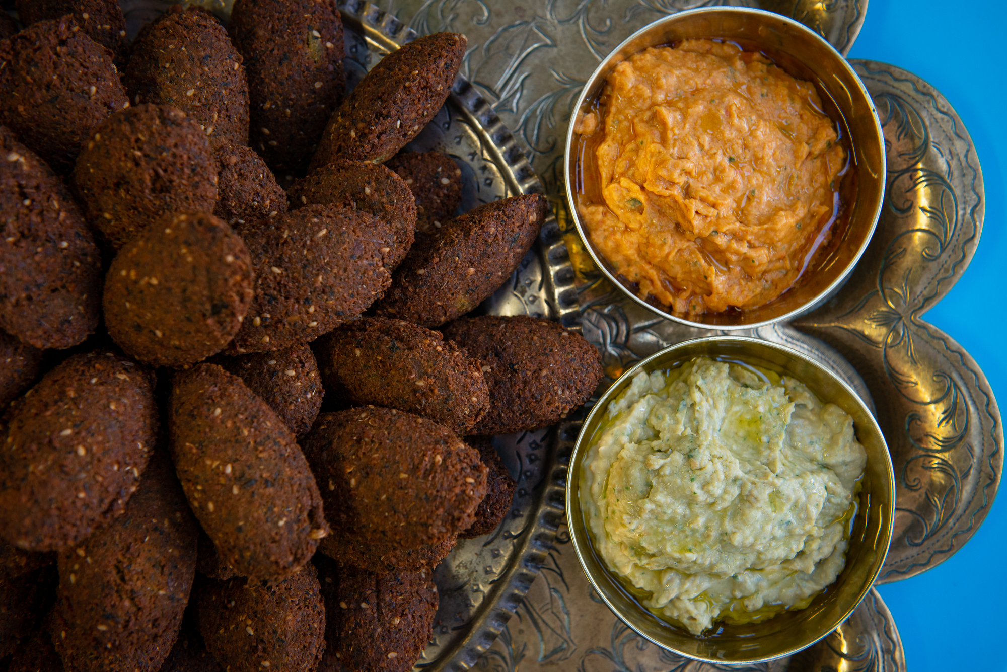 Falafel and houmous