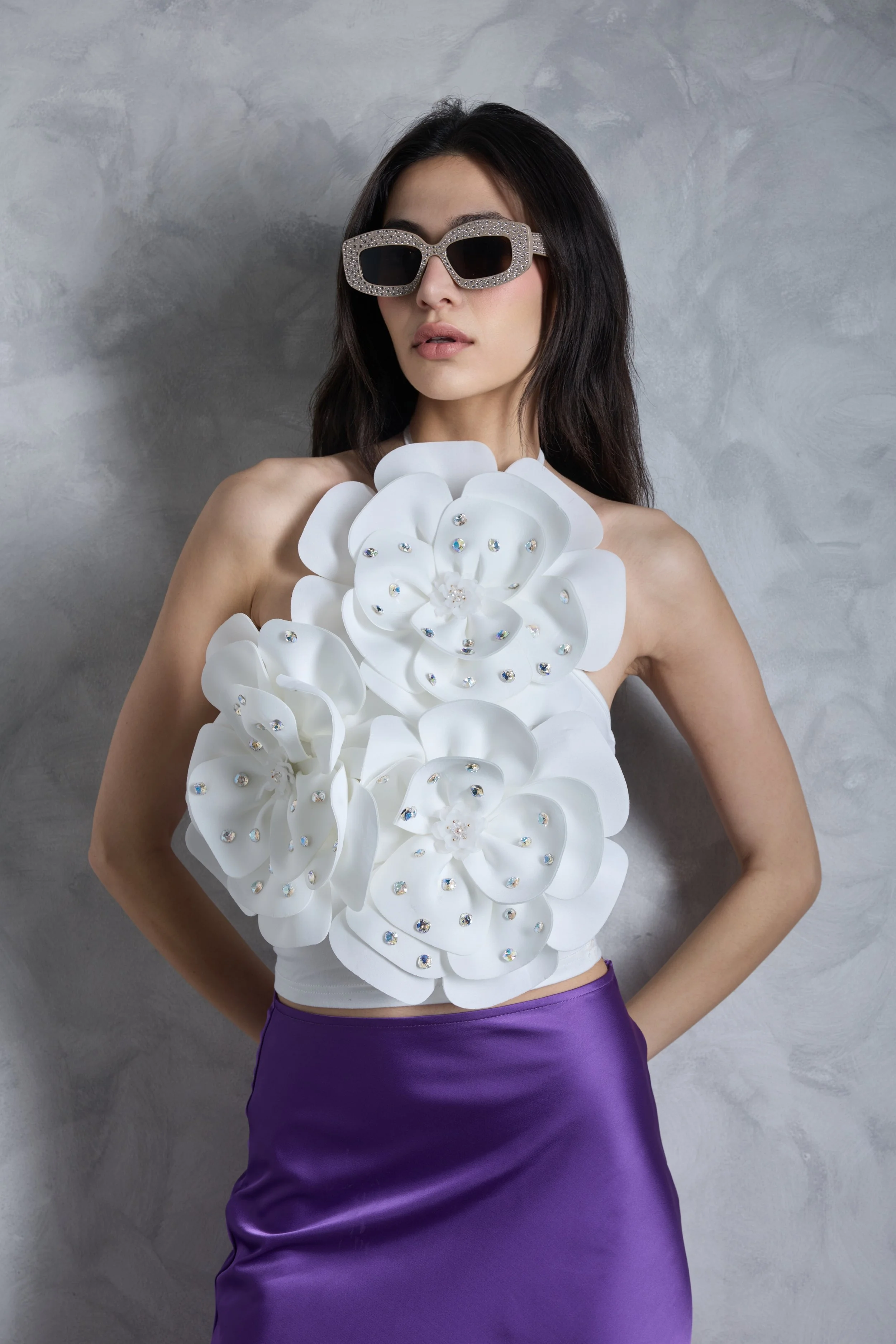 Crystal Flower Top