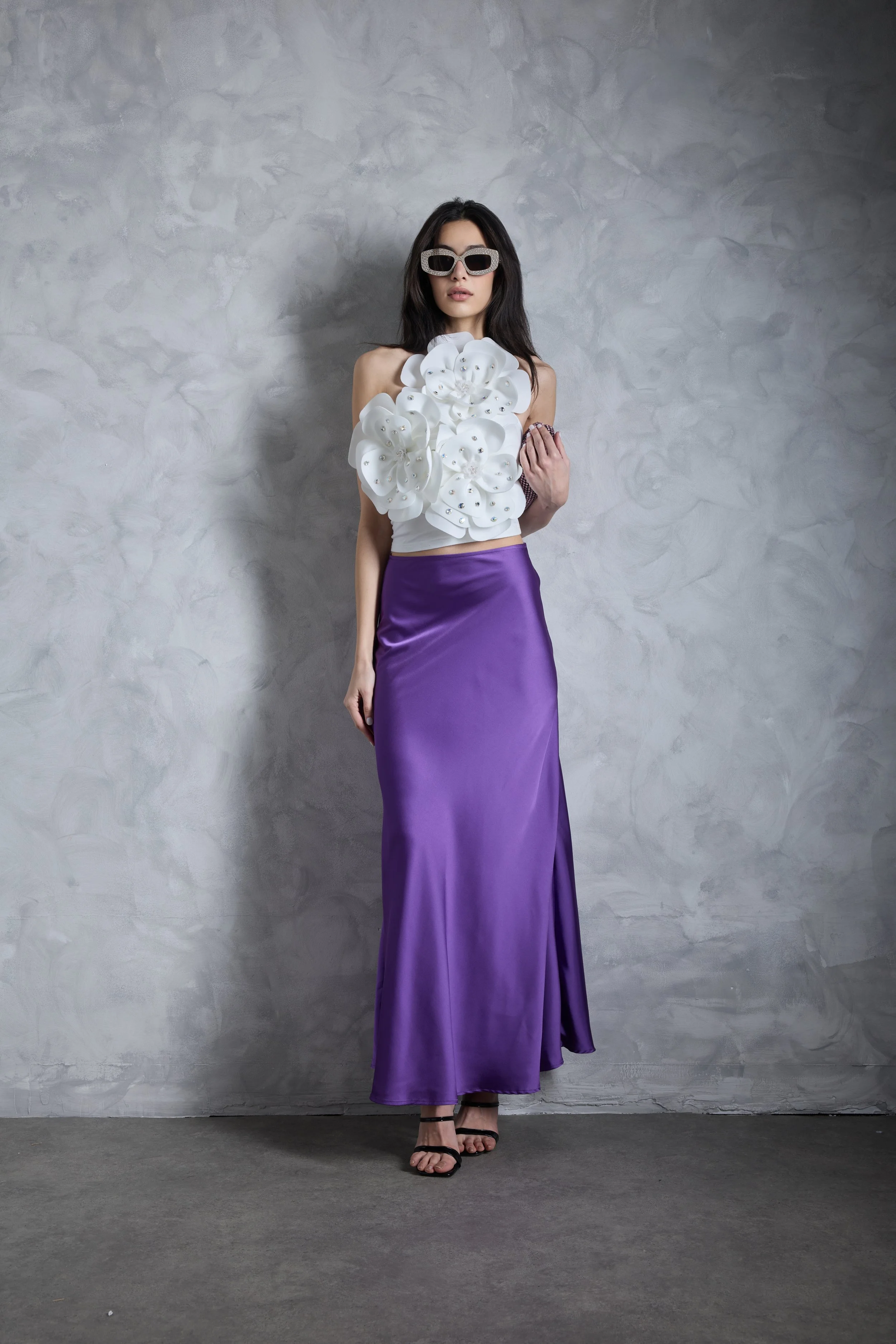 Violeta Satin Skirt