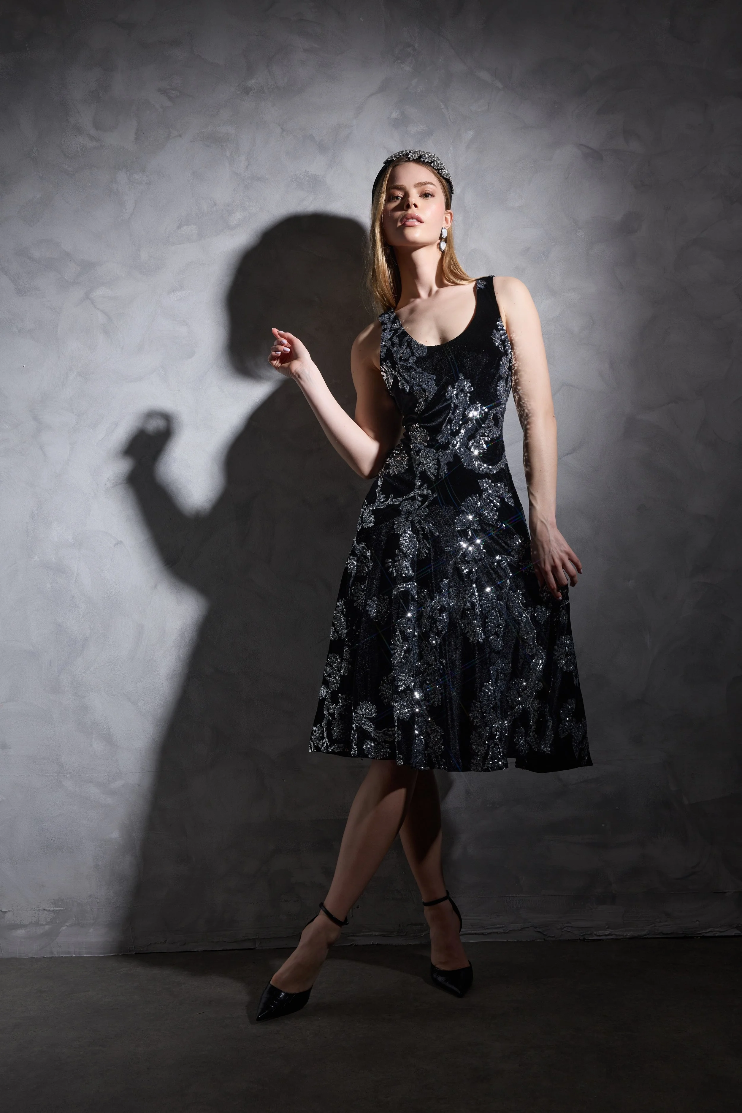 Ellie Velvet Sparkle Dress