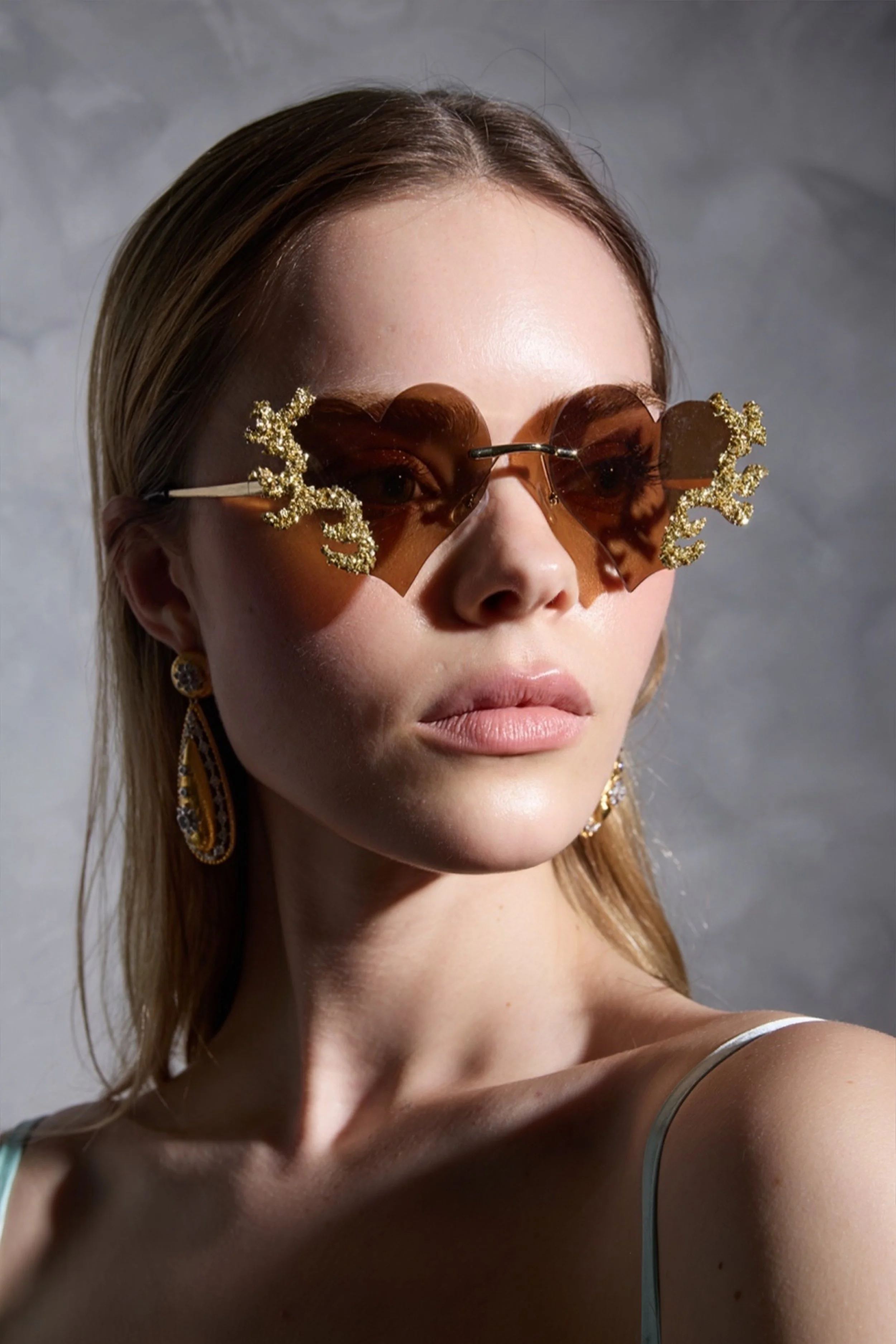 Golden Heart Sunglasses