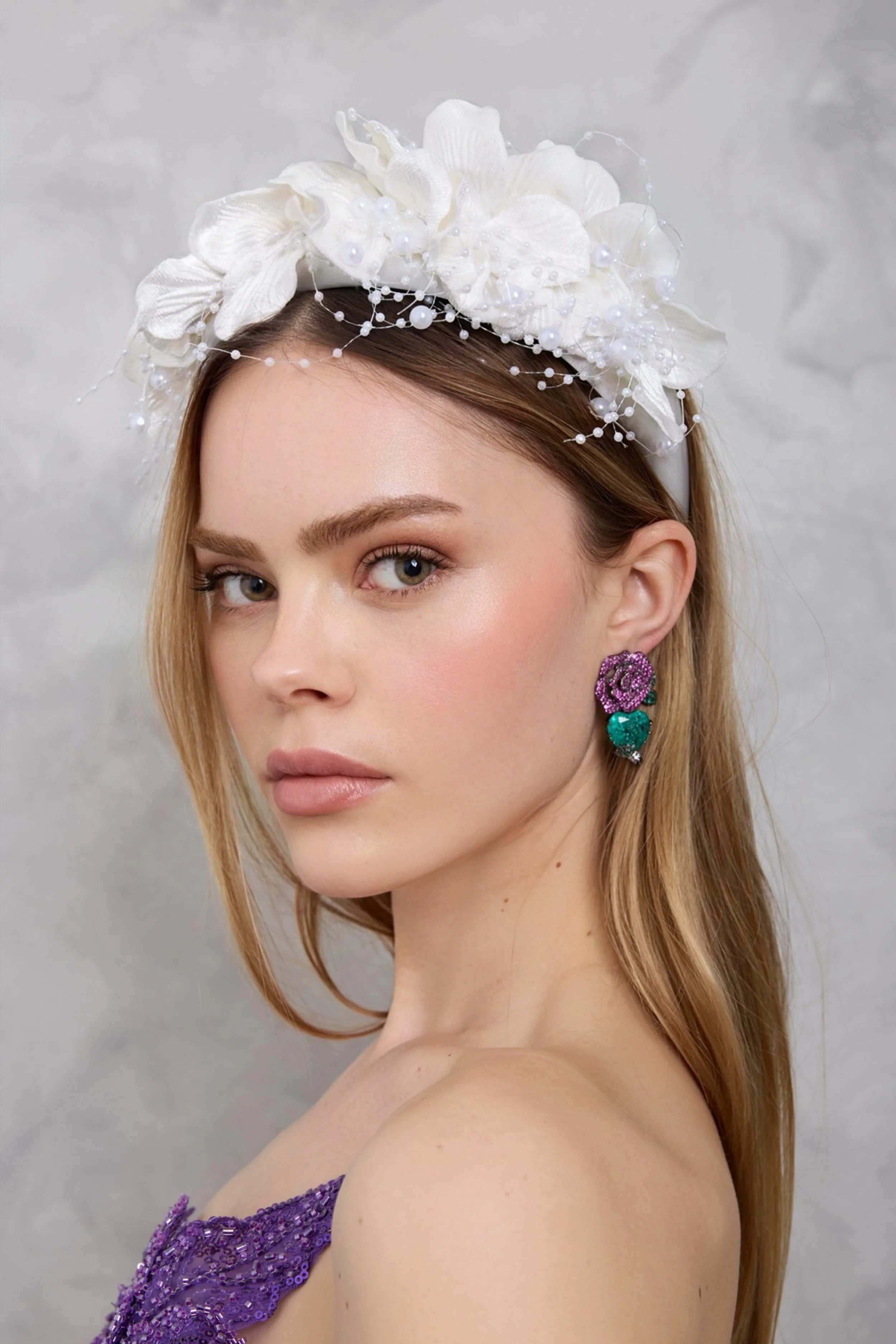 White Floral Headband