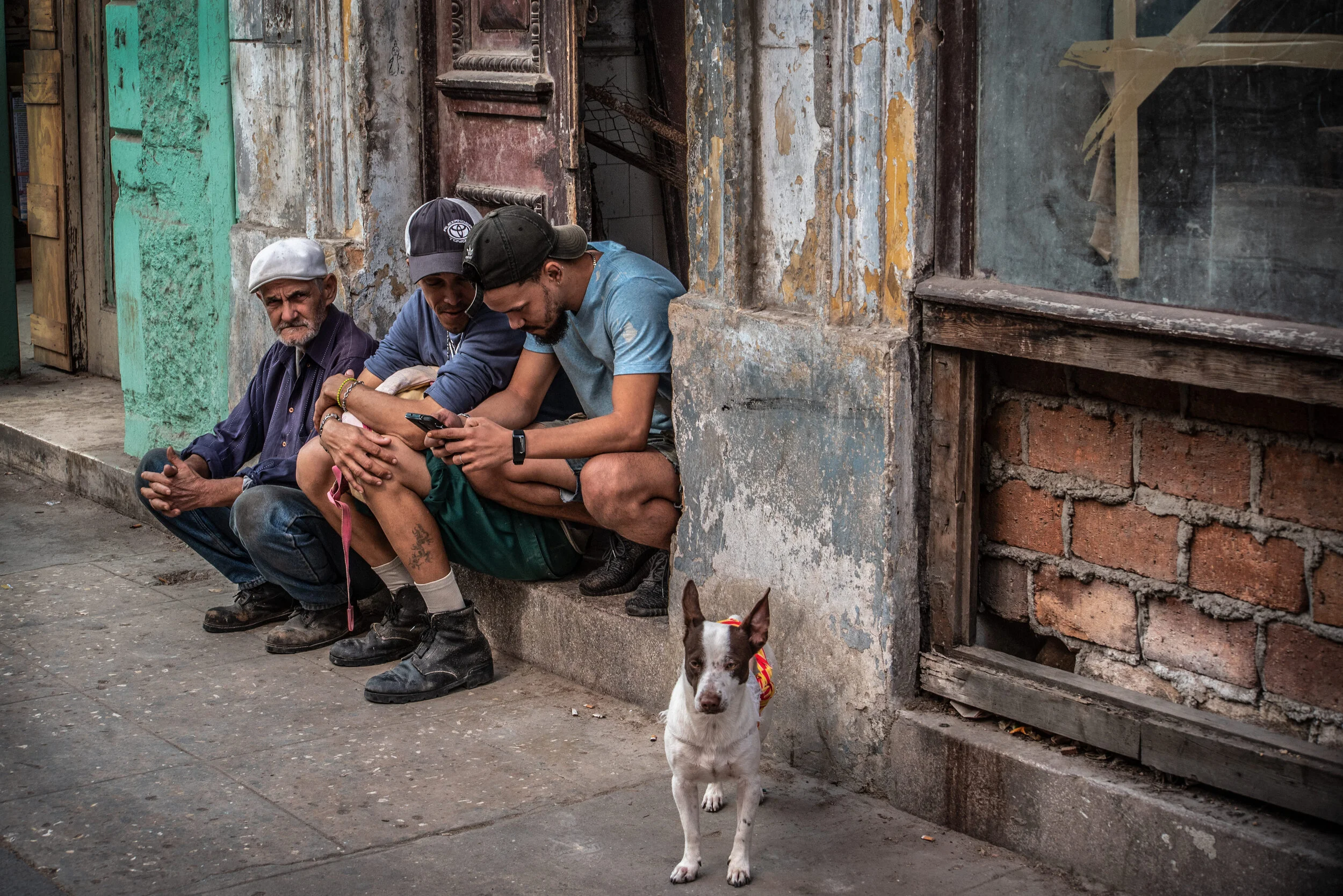 Men with Dog