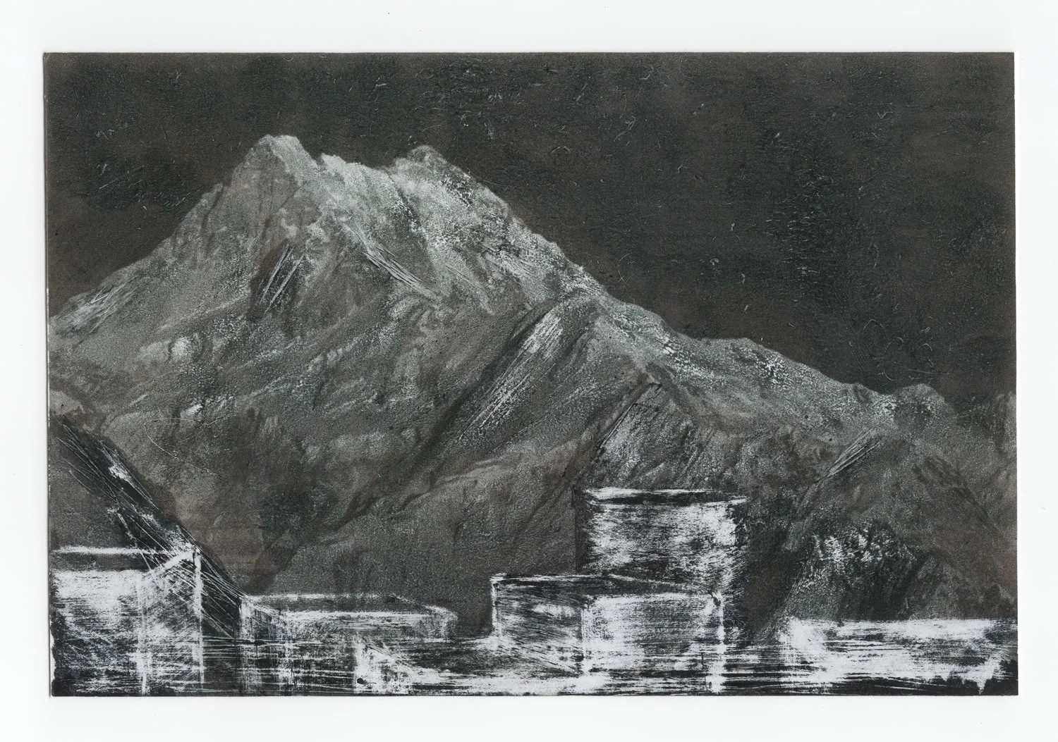 Pranay Dutta_The Seige_01_2018_Turpentine and photoink on photographs_5x8 in.jpg