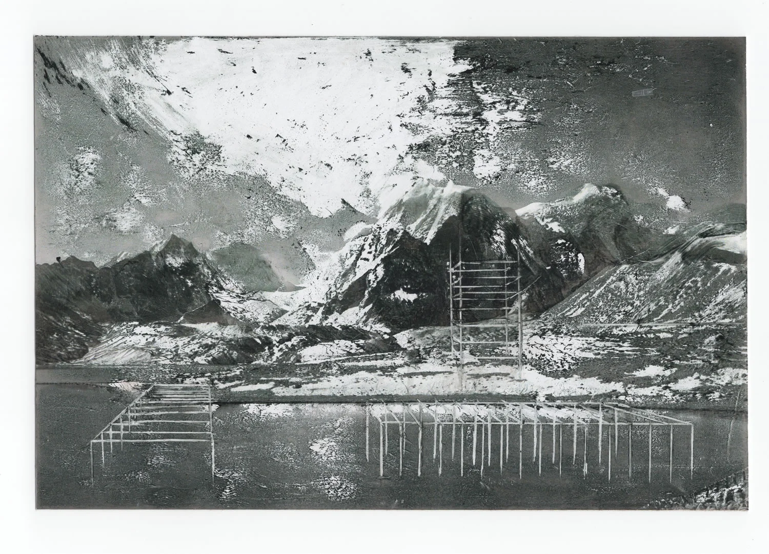 Pranay Dutta_The Seige_03_2018_Turpentine and photoink on photographs_5x8 in.jpg