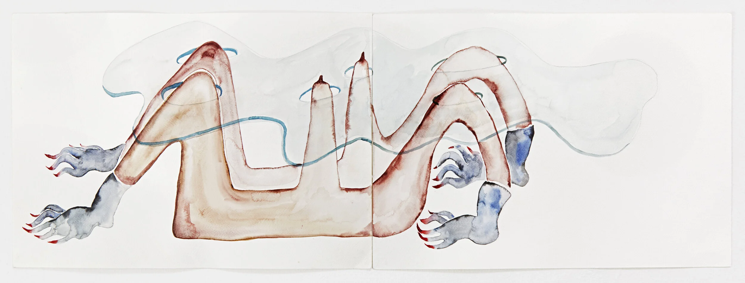 The crocodile's wife (study for a table), 2020