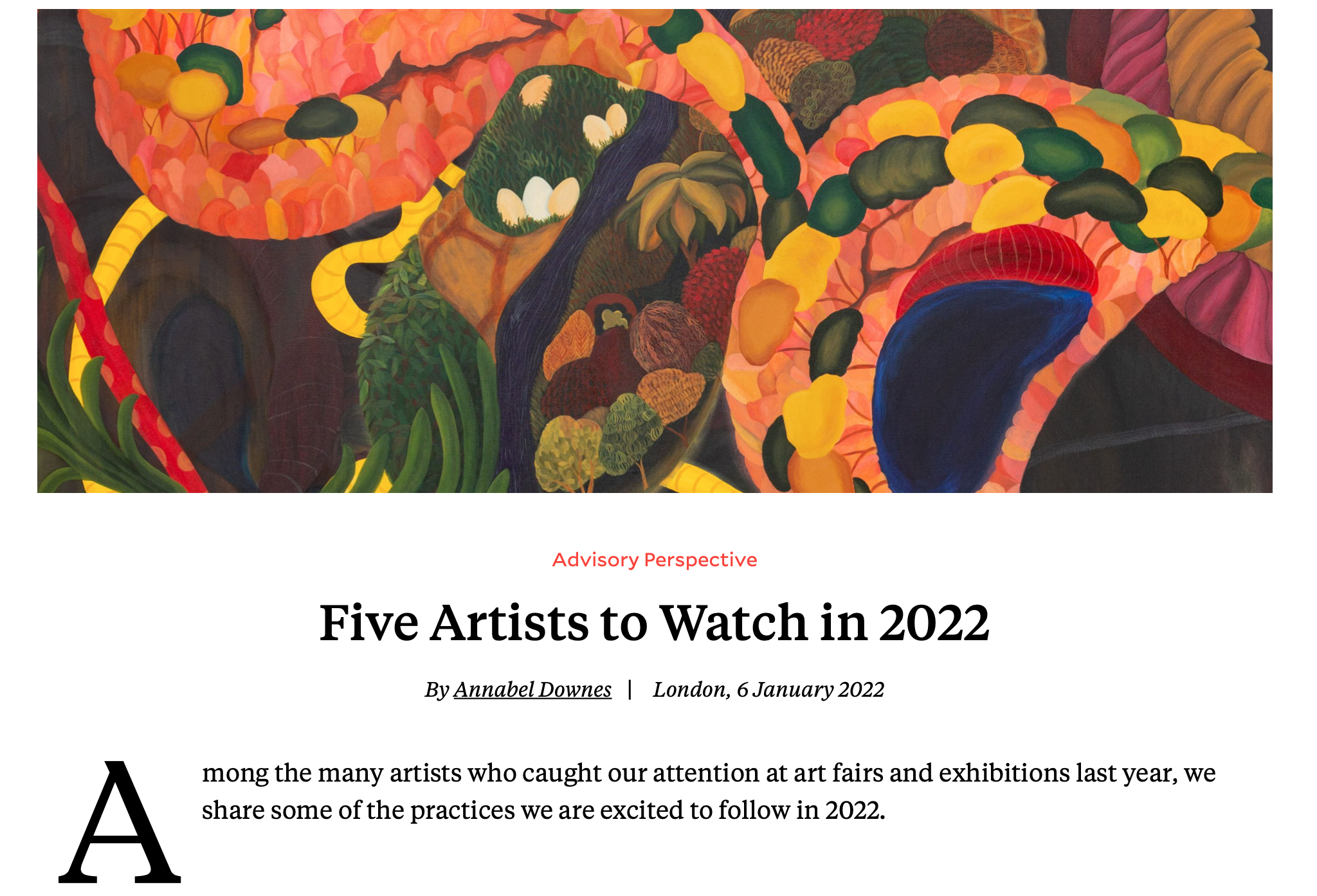 Alyina Zaidi in Occula, January 2022