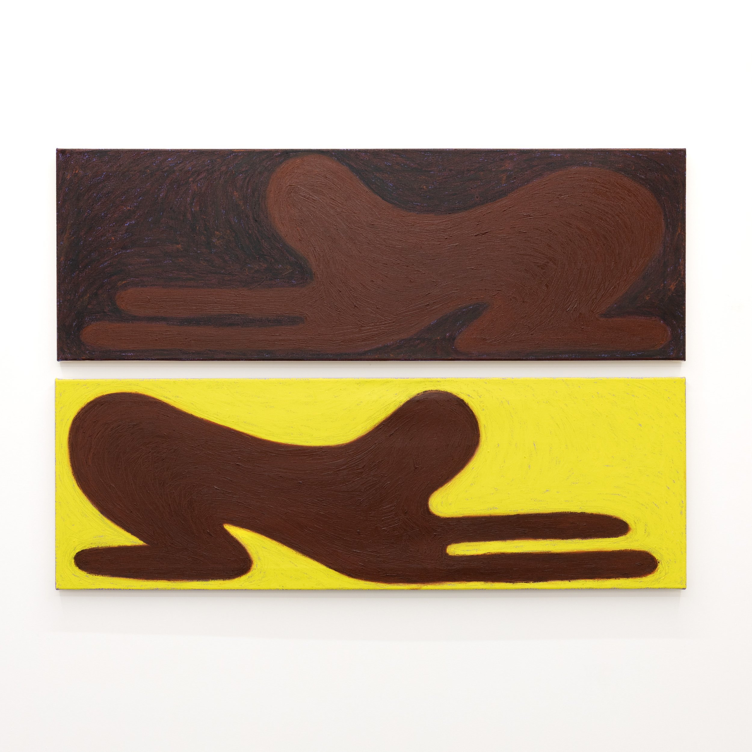 Aman Aheer_Extimacy I_2022_Extimacy II_2022_Oil and flashe on canvas .jpg