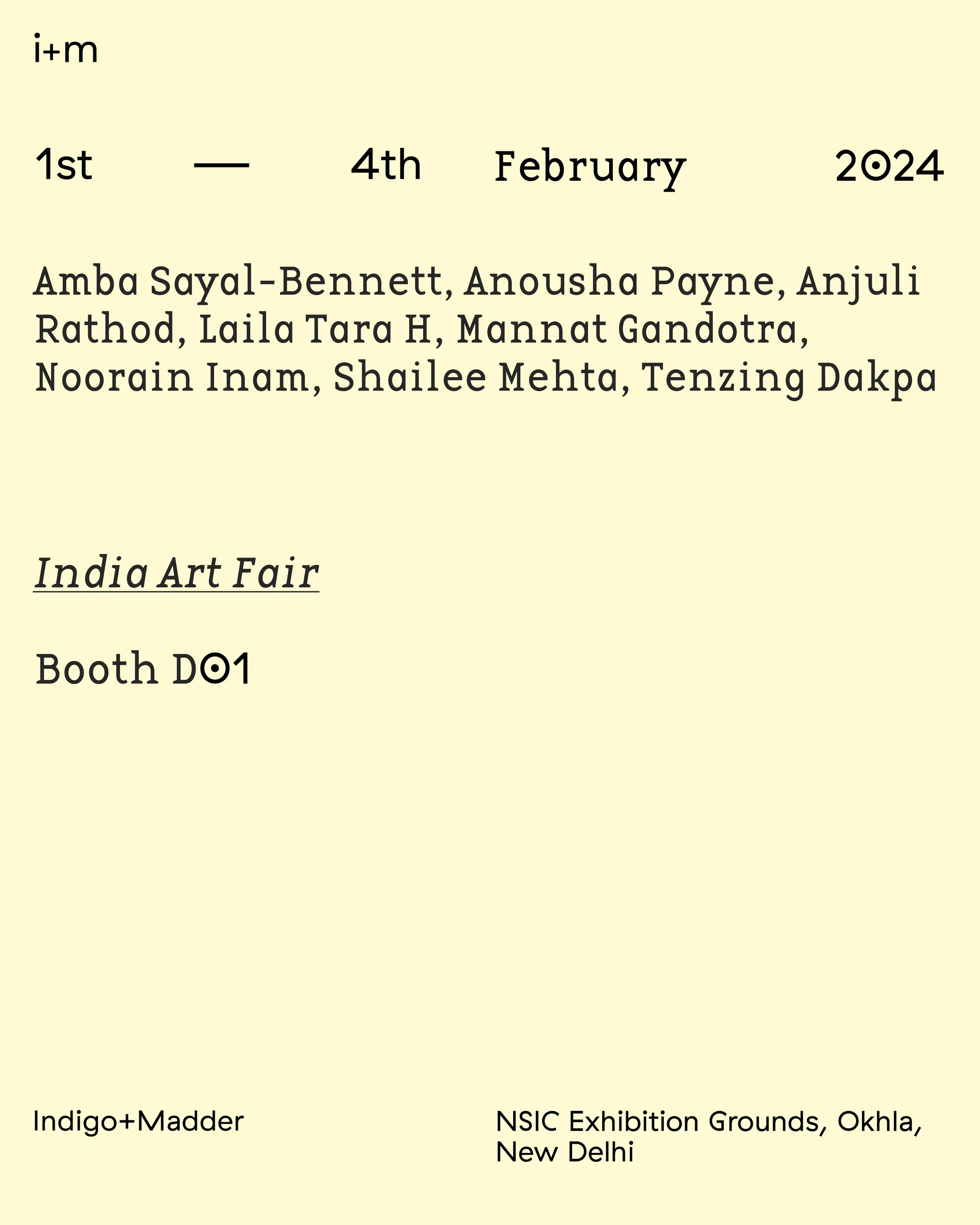 India Art Fair, 1-4 February 2024
