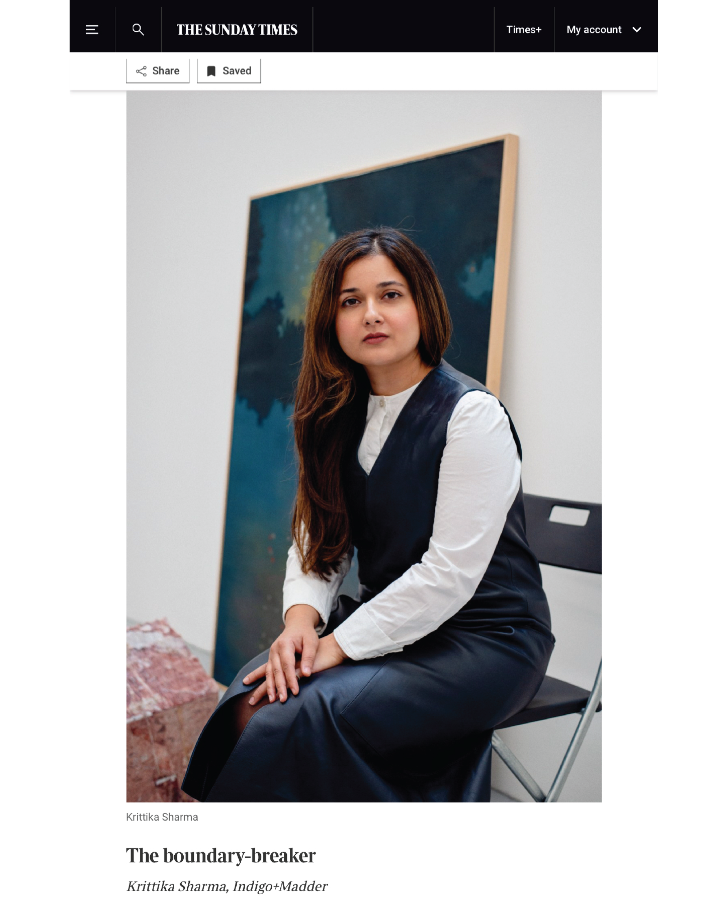 Sunday Times Style Feature: Meet the gallerists shaking up the art world