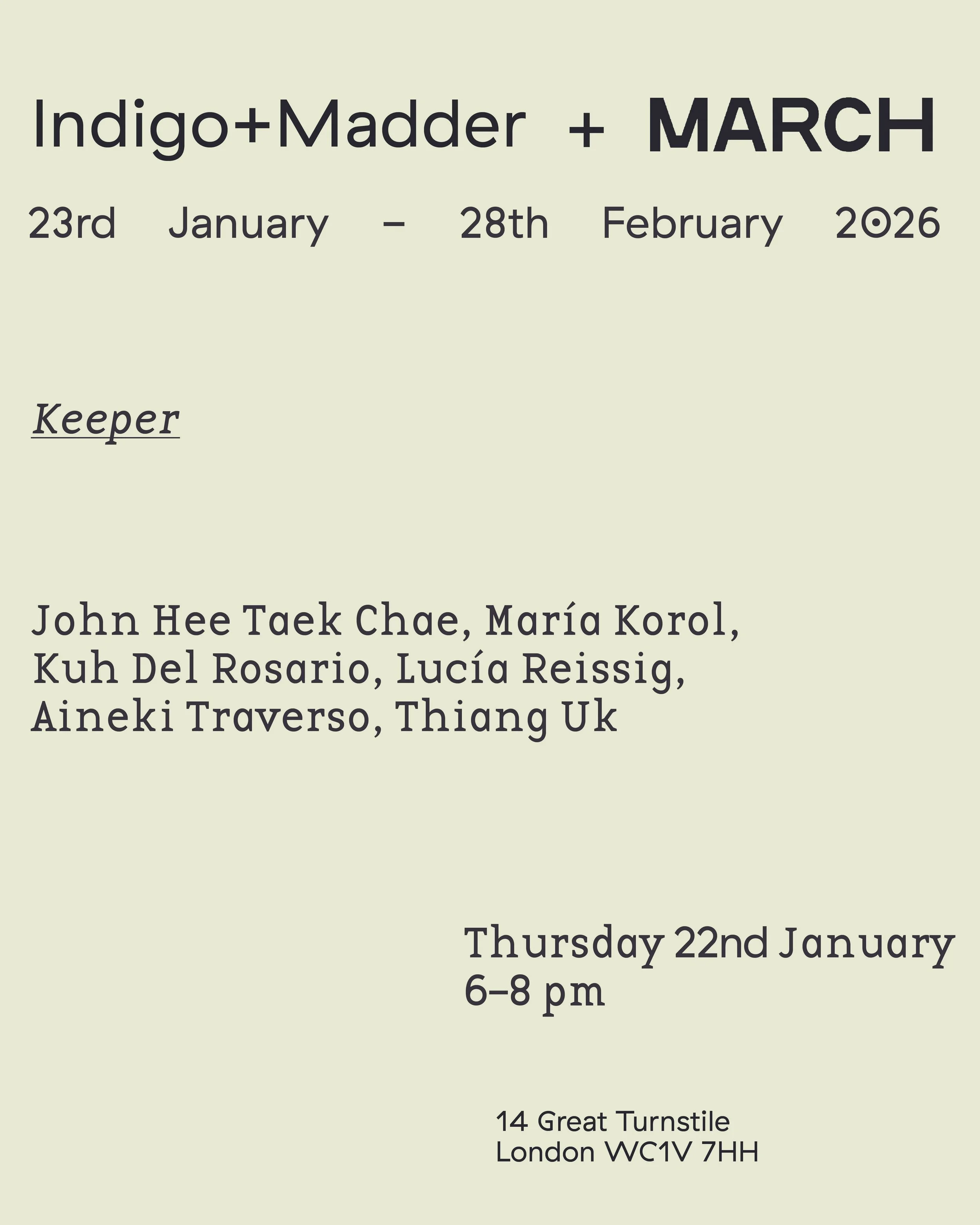 Keeper | In collaboration with MARCH, New York 