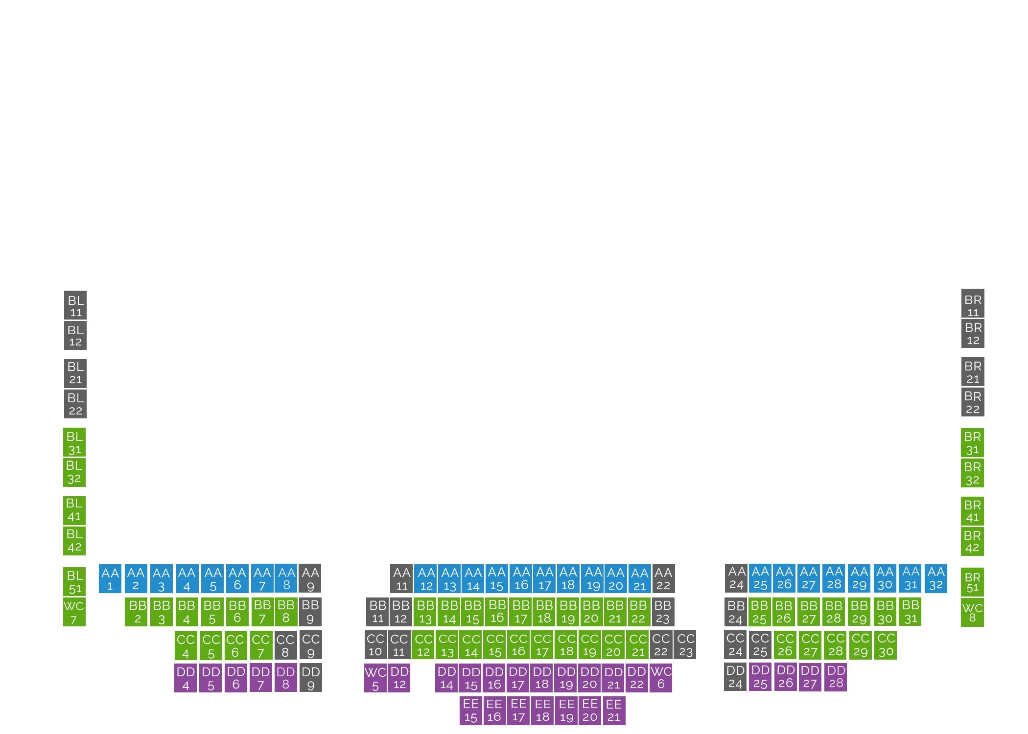 Balcony Seating Chart — A.D. Players at the Theater