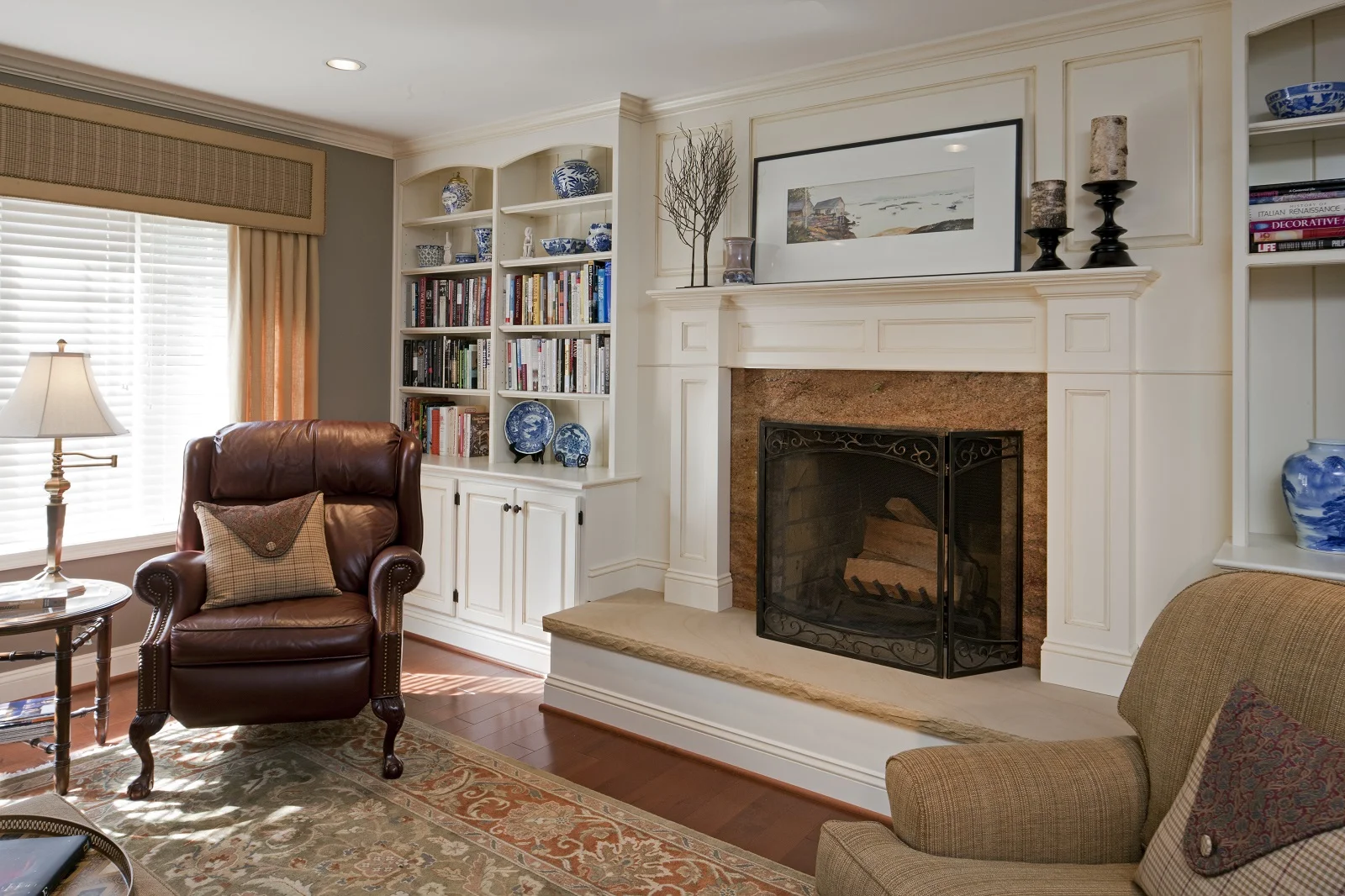 Bookcase Fireplace