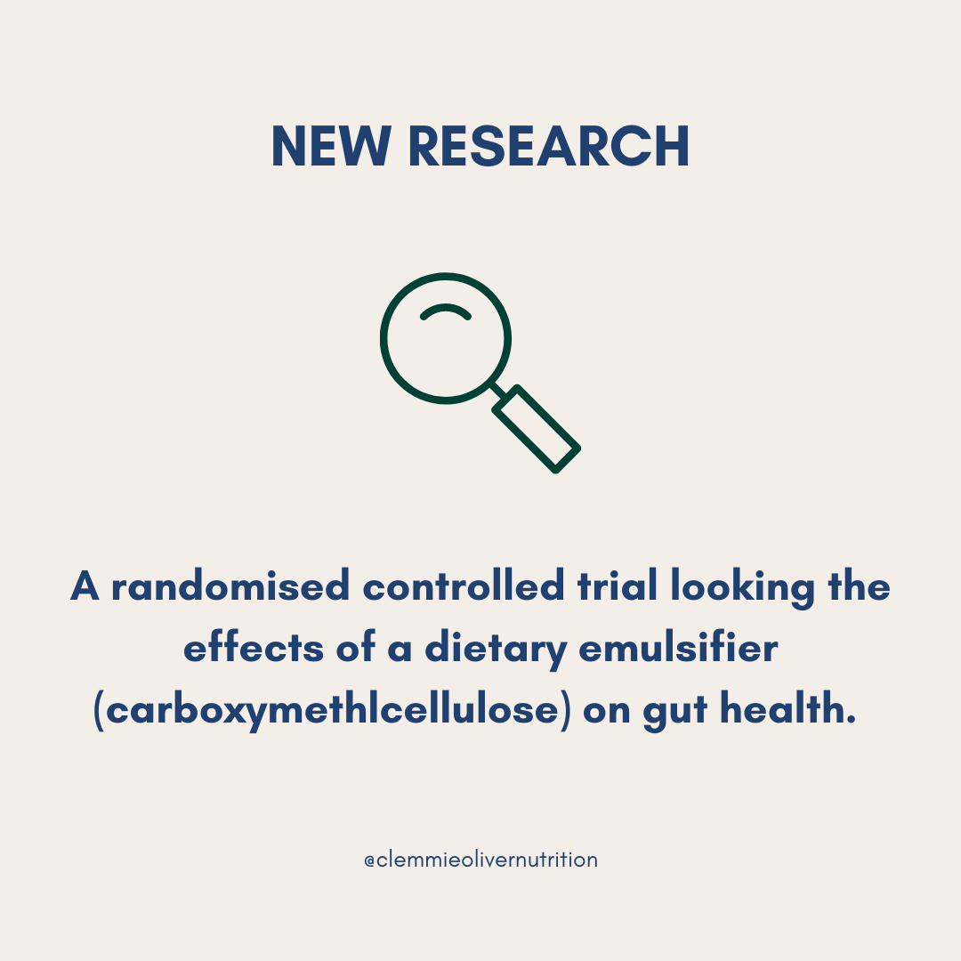 New Research Summary - Trial looking at the effects of a dietary emulsifier on gut health