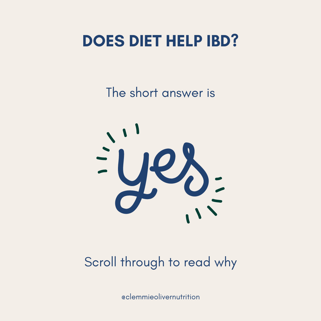 Does diet help IBD? 