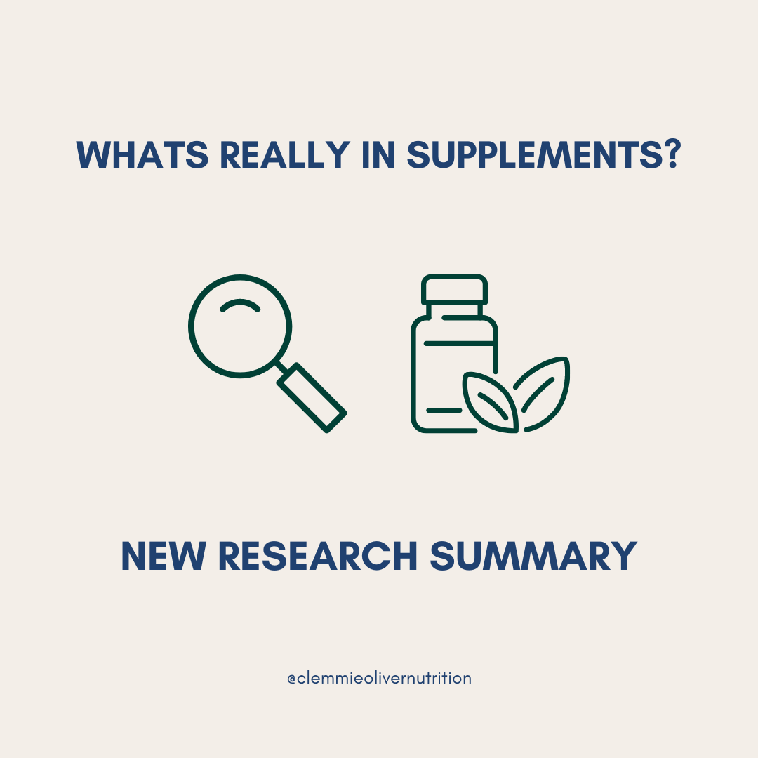 Whats really in supplements?