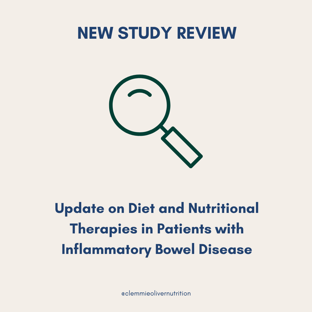 What does the evidence say about diets and supplements for inflammatory bowel disease?