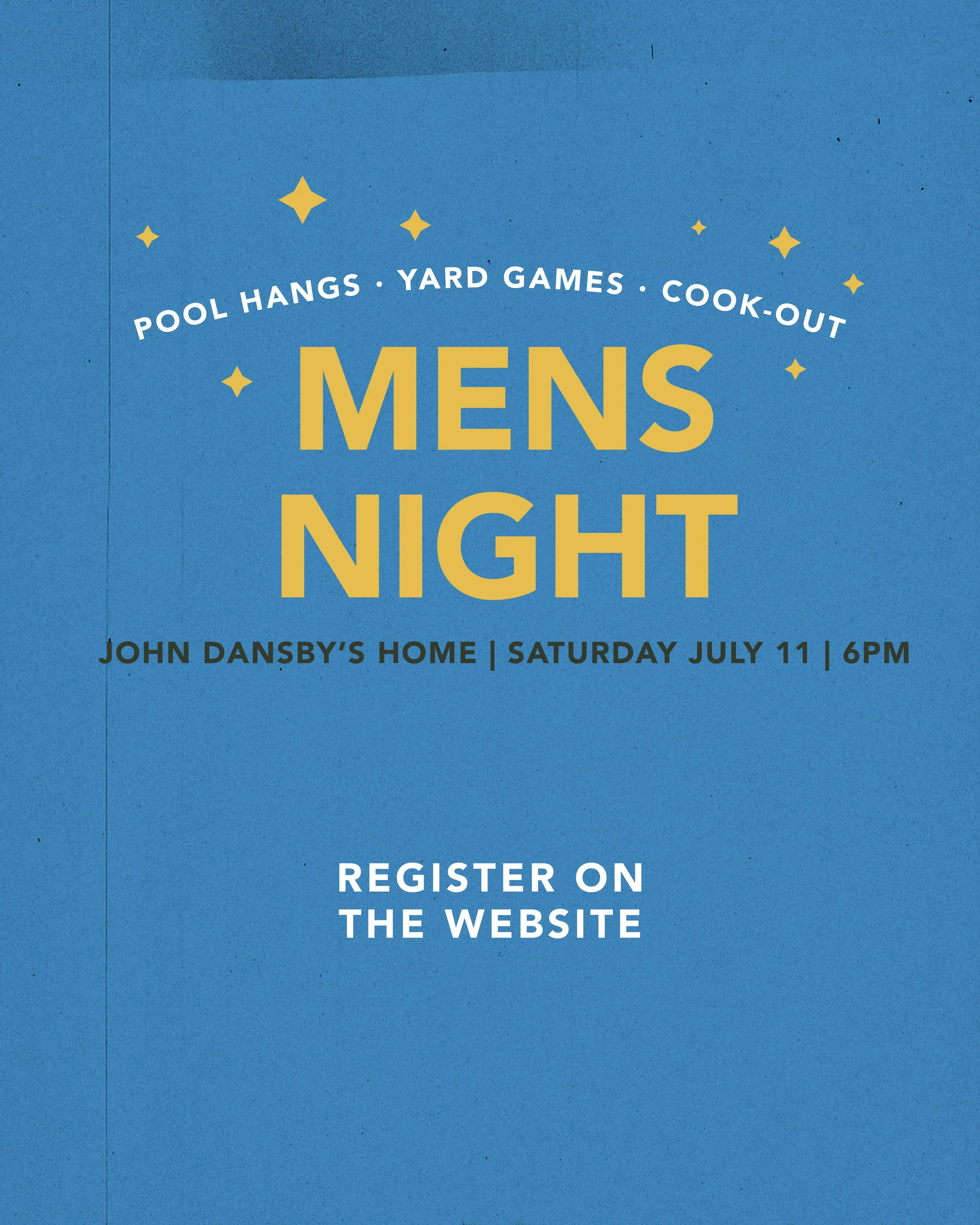 Men's night at the Dansbys'