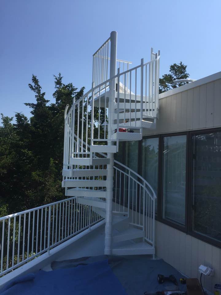 custom staircase install LBI