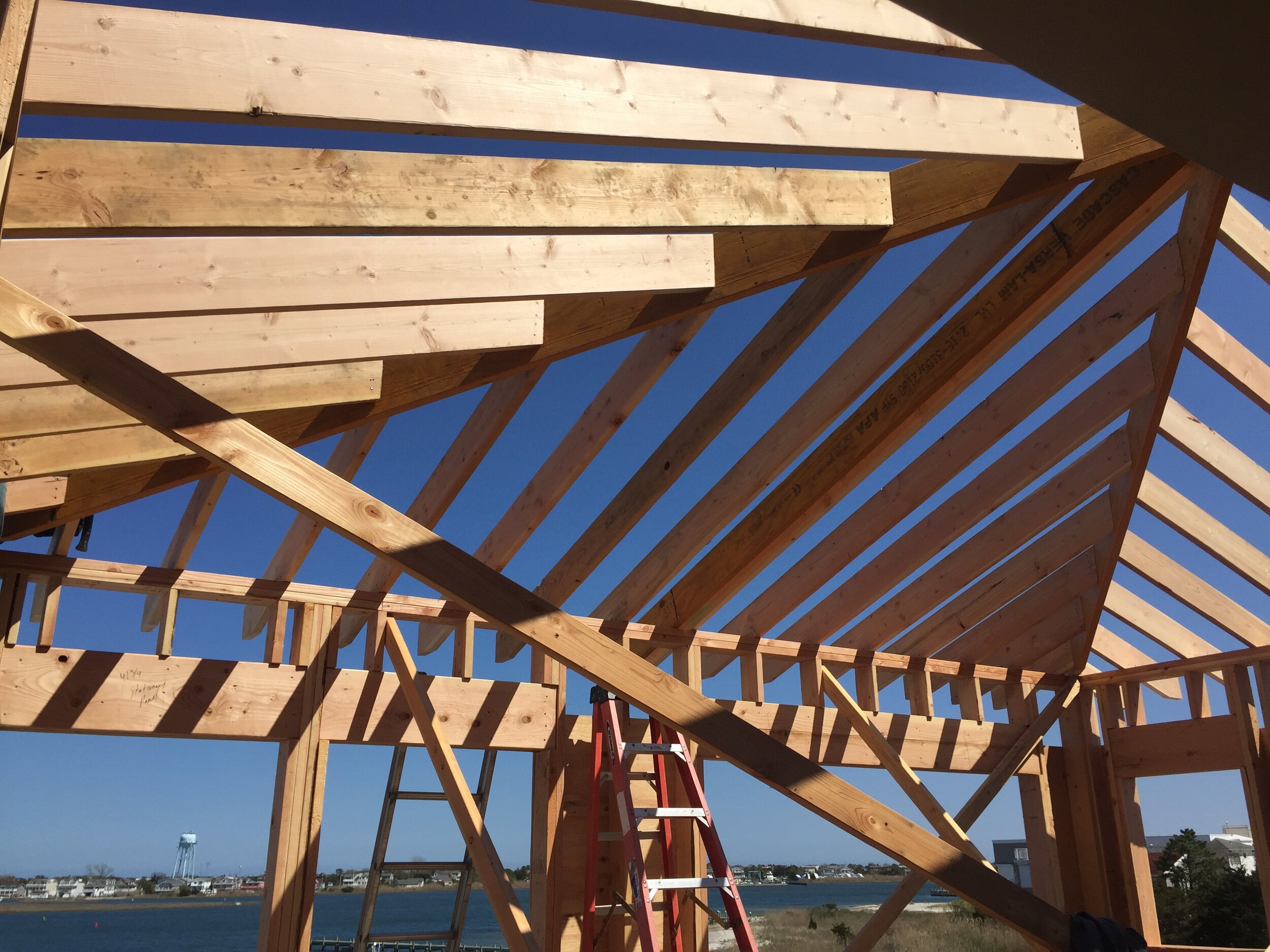 Framing the 2nd Story addition on LBI