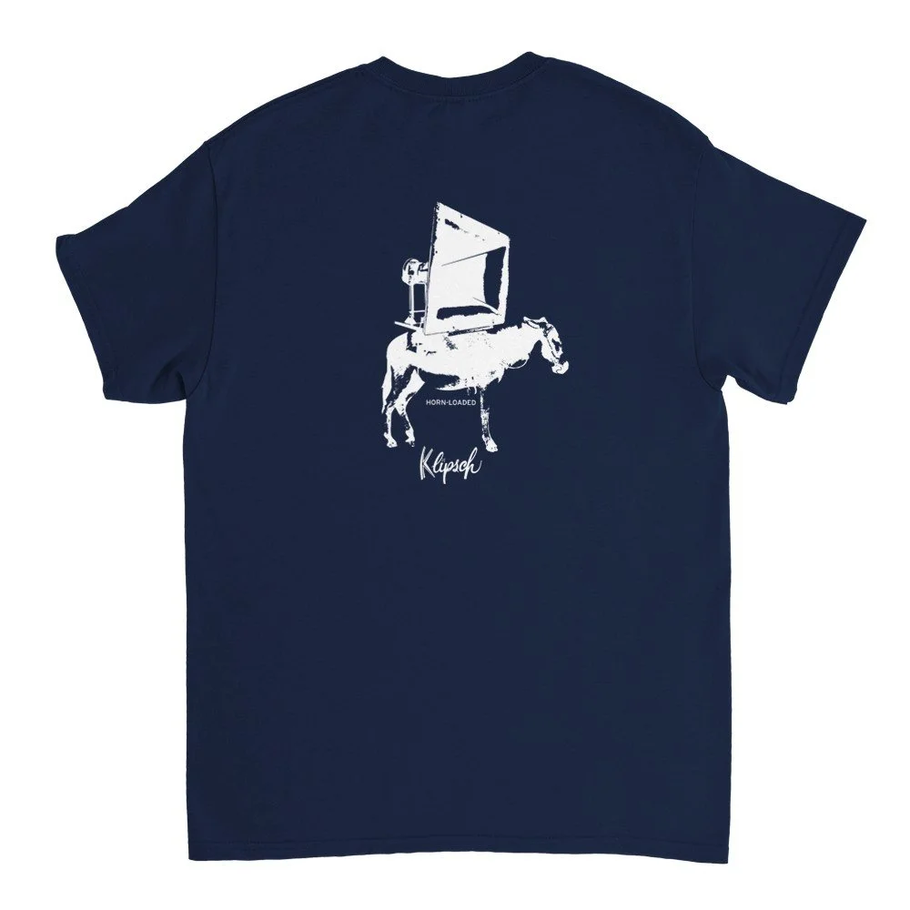 PWK Front Horn Loaded Back Heavyweight Unisex Crewneck T-shirt
