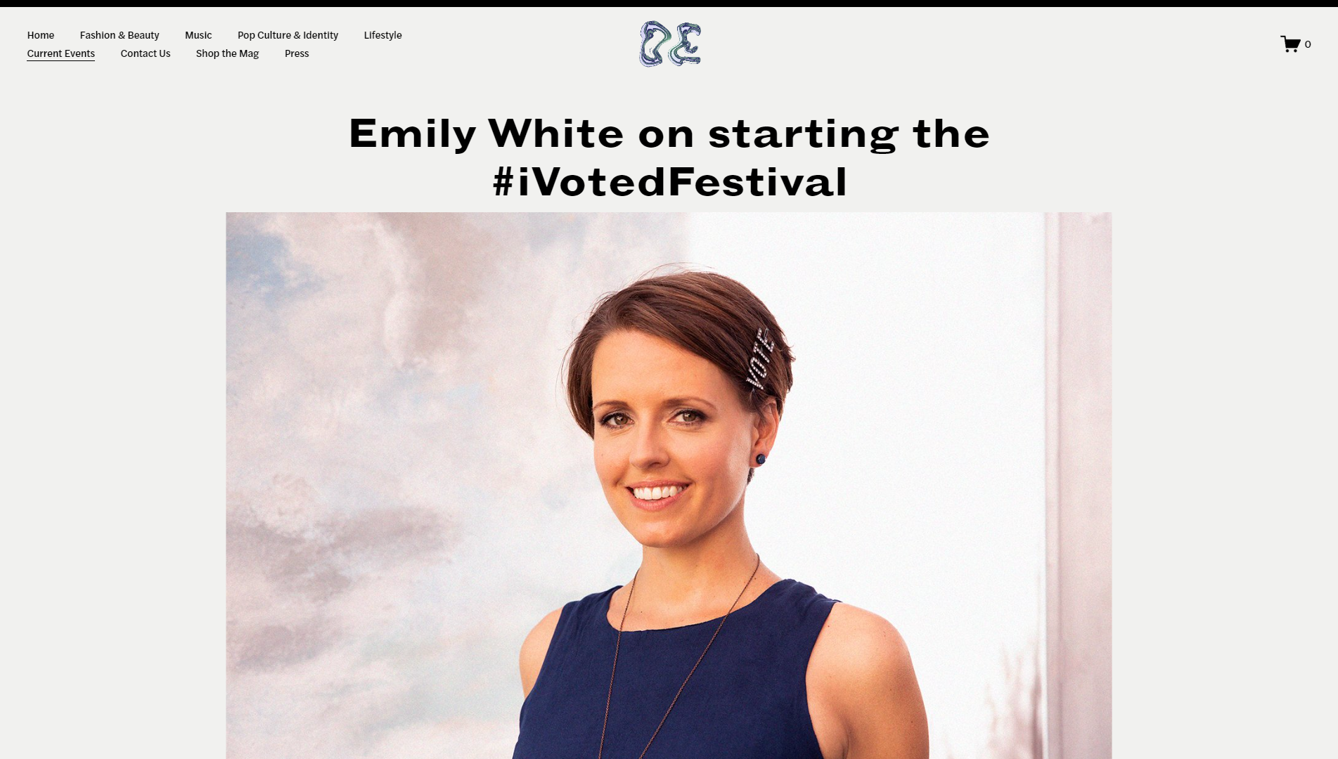 Emily White on starting the #iVotedFestival | Our Era Magazine