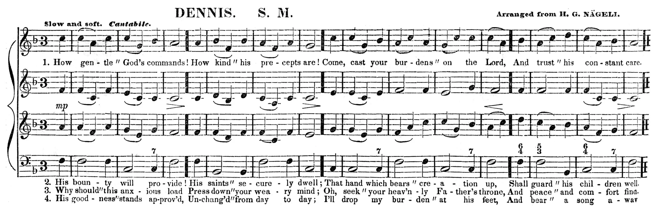Fig. 3. DENNIS in Lowell Mason’s The Psaltery (1845).