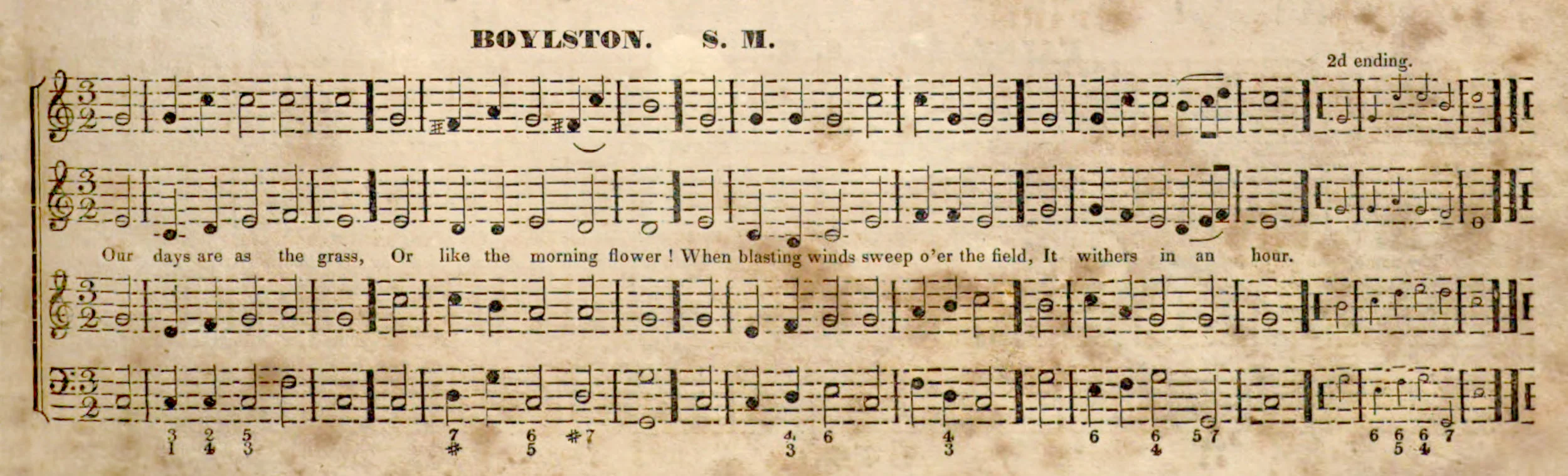 Fig. 4. BOYLSTON in Lowell Mason’s The Choir: or Union Collection of Church Music (1832), p. 165.