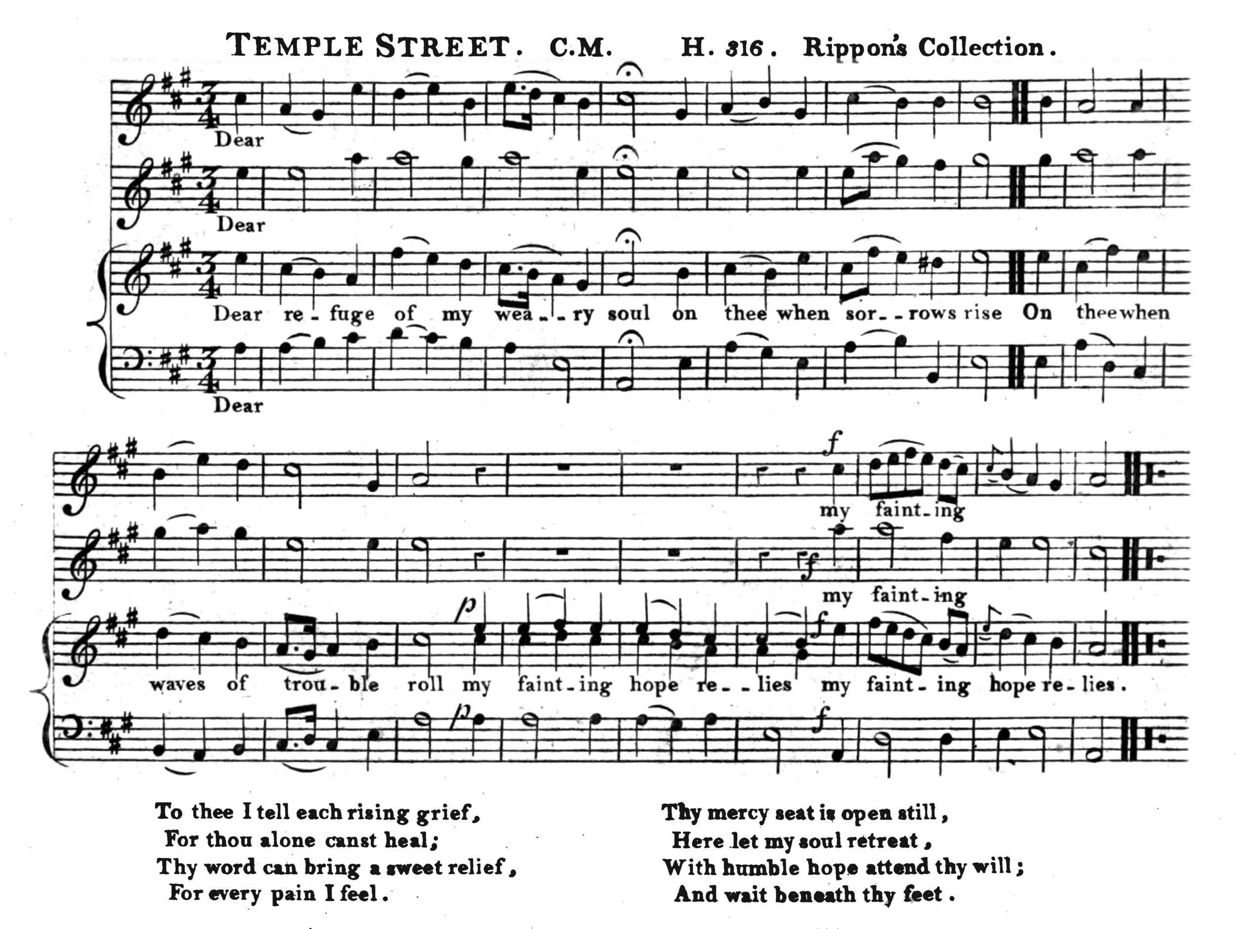 Fig. 2. John Moreton, Sacred Melody (1804).