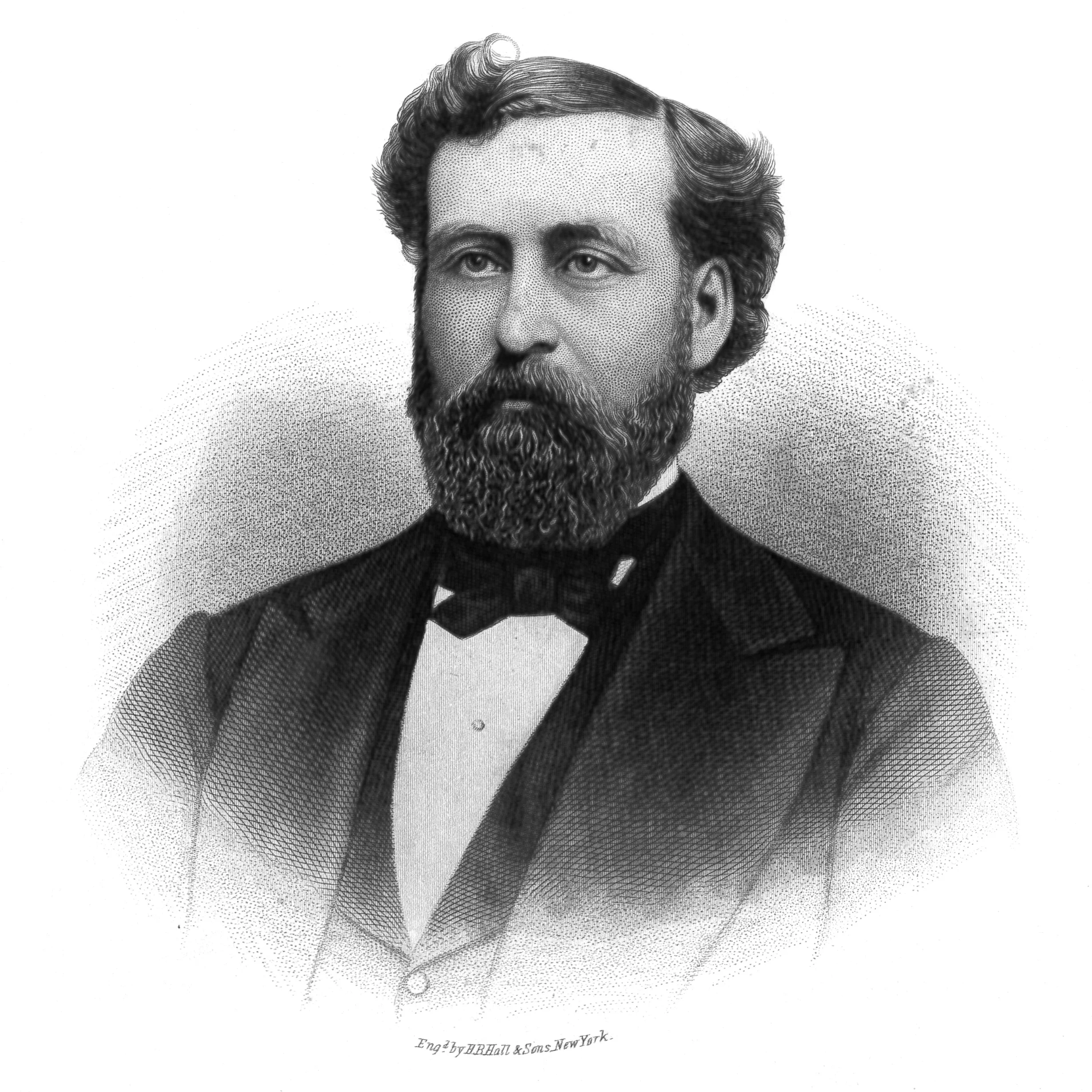 Philip P. Bliss , engraved by B.B. Hall & Sons, NY, in Memoirs of Philip P. Bliss (1877).