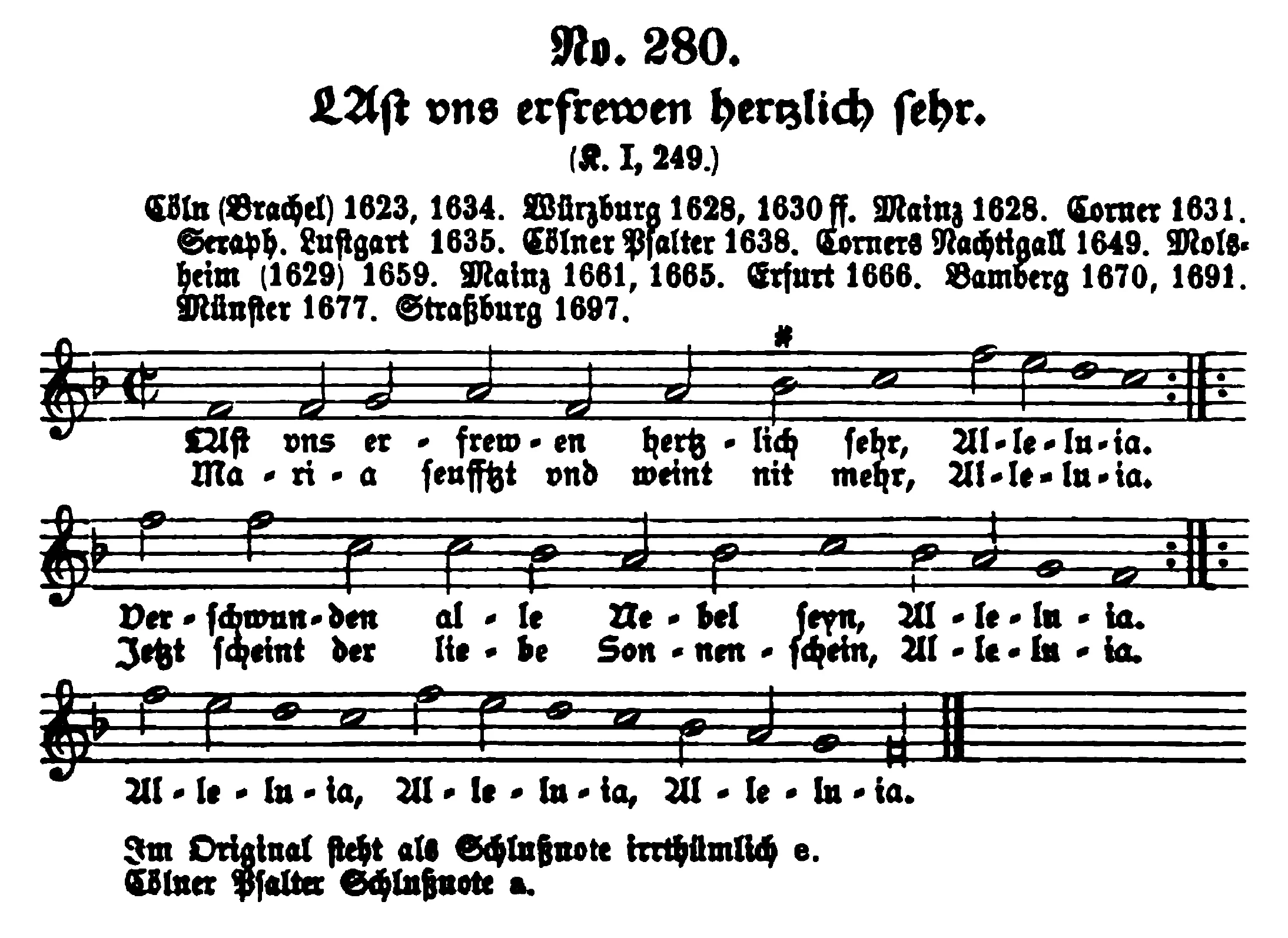 Fig. 5. Wilhelm Bäumker, Das Katholische Deutsche Kirchenlied , vol . 1 (1886), pp. 561-62.