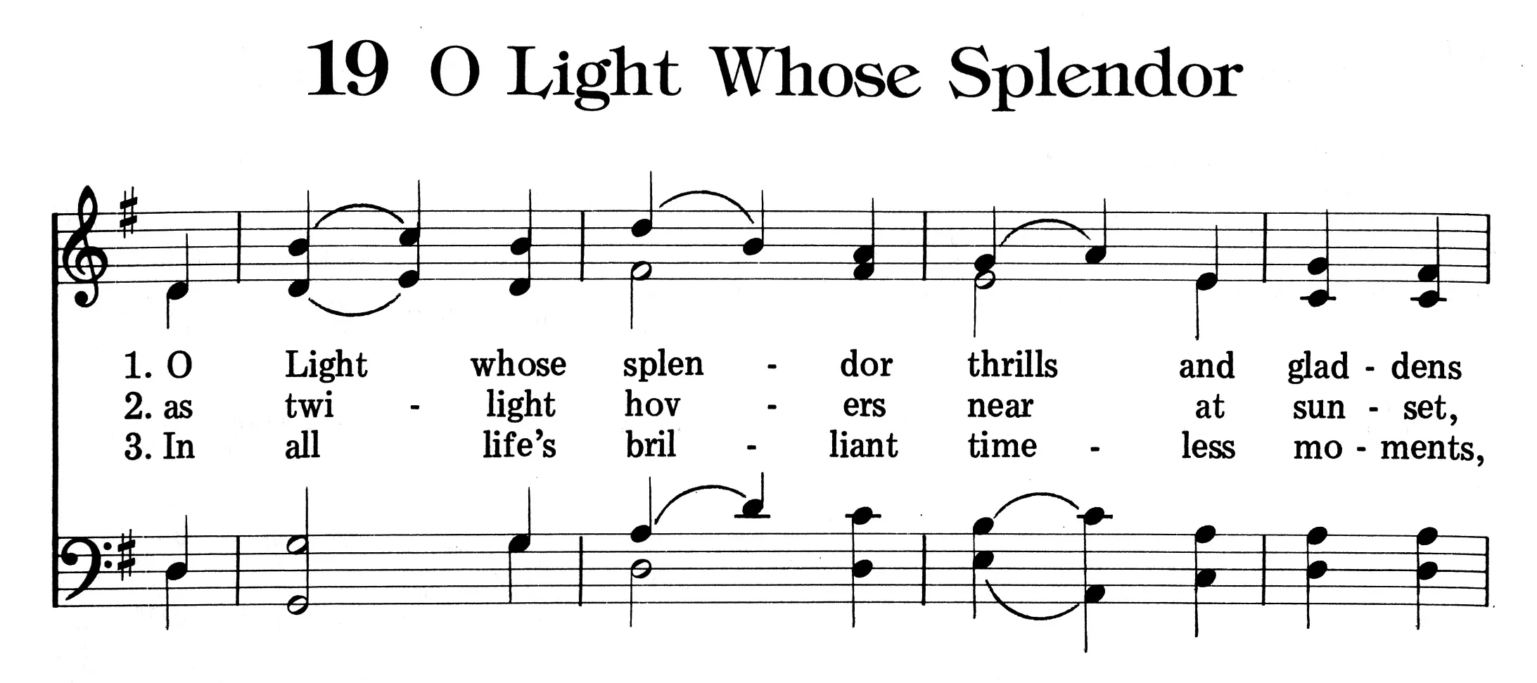 Fig. 8. Carl Daw, Jr., To Sing God's Praise (Carol Stream, IL: 1992), with ST. CLEMENT (excerpt).