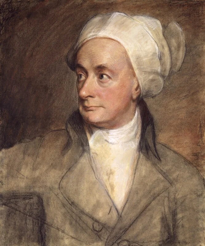 William Cowper , pastel portrait by George Romney, 1792, National Portrait Gallery , London.