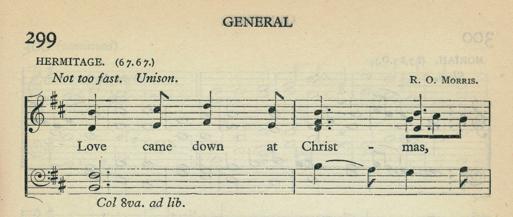 Fig. 7. Songs of Praise (Oxford: University Press, ©1925), excerpt.
