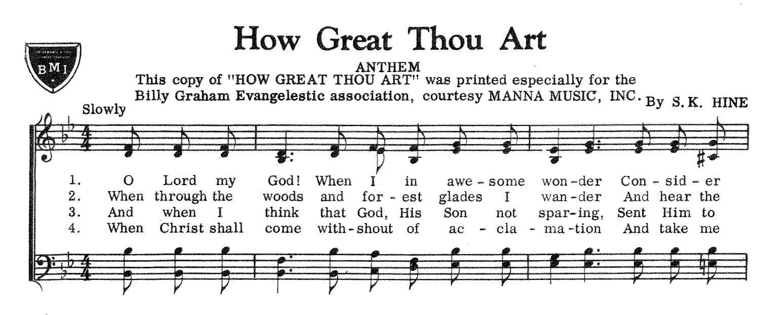 How Great Thou Art – Backstory…Stories Behind the Songs