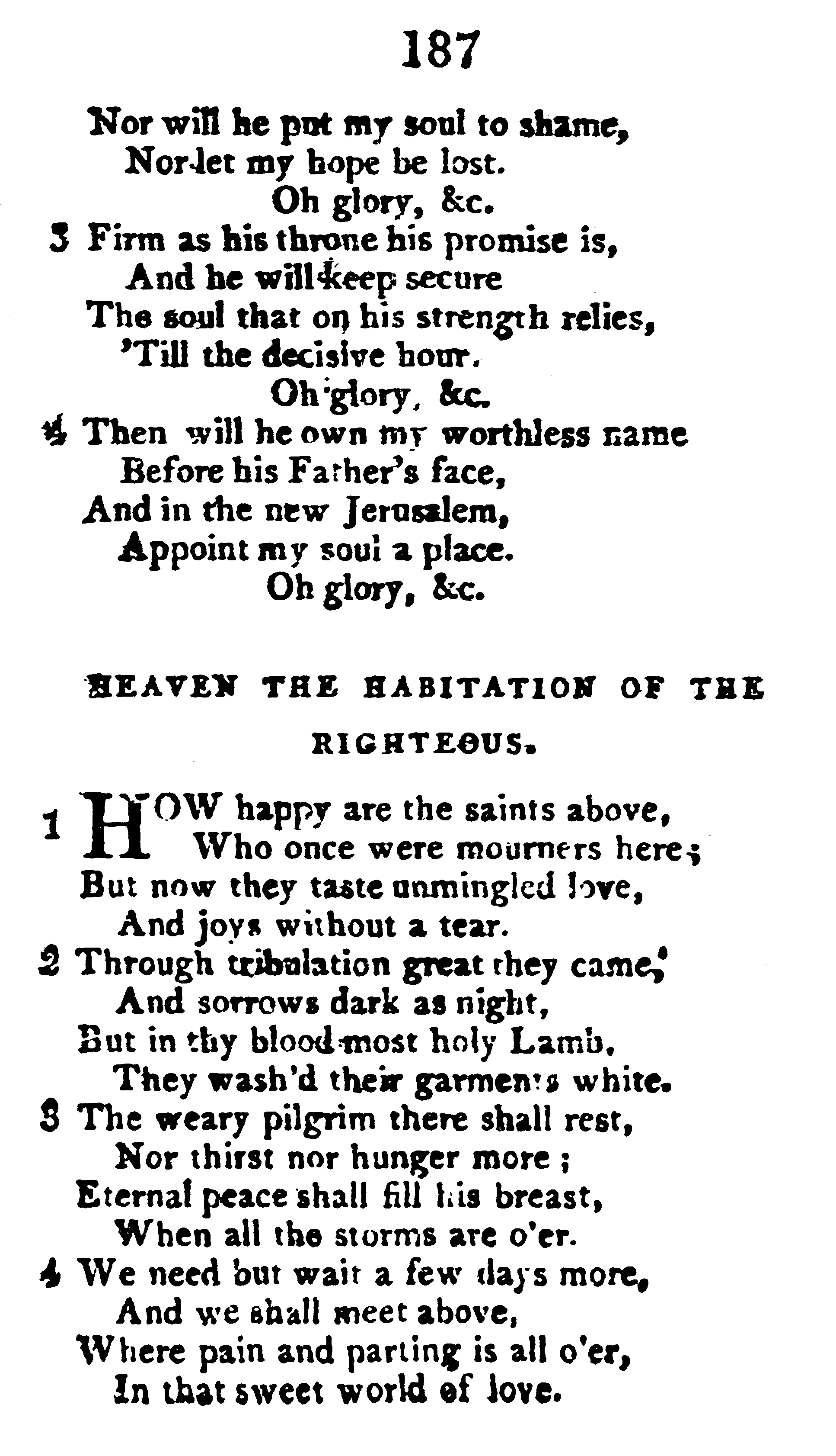 Fig. 3. Hymns and Spiritual Songs, for the Use of Christians , 8th ed., enlarged (Philadelphia: Jacob Johnson, 1806).
