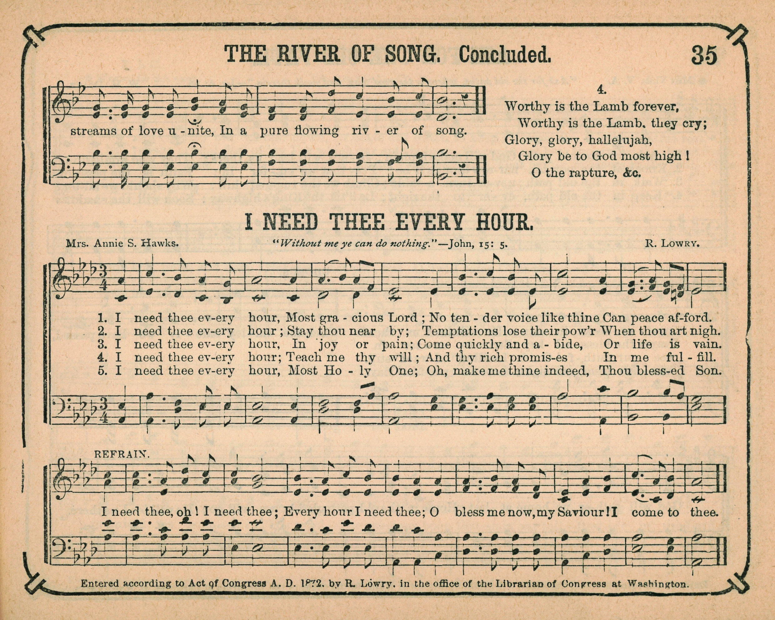 Fig. 1. Royal Diadem for the Sunday School (NY: Biglow & Main, 1873).