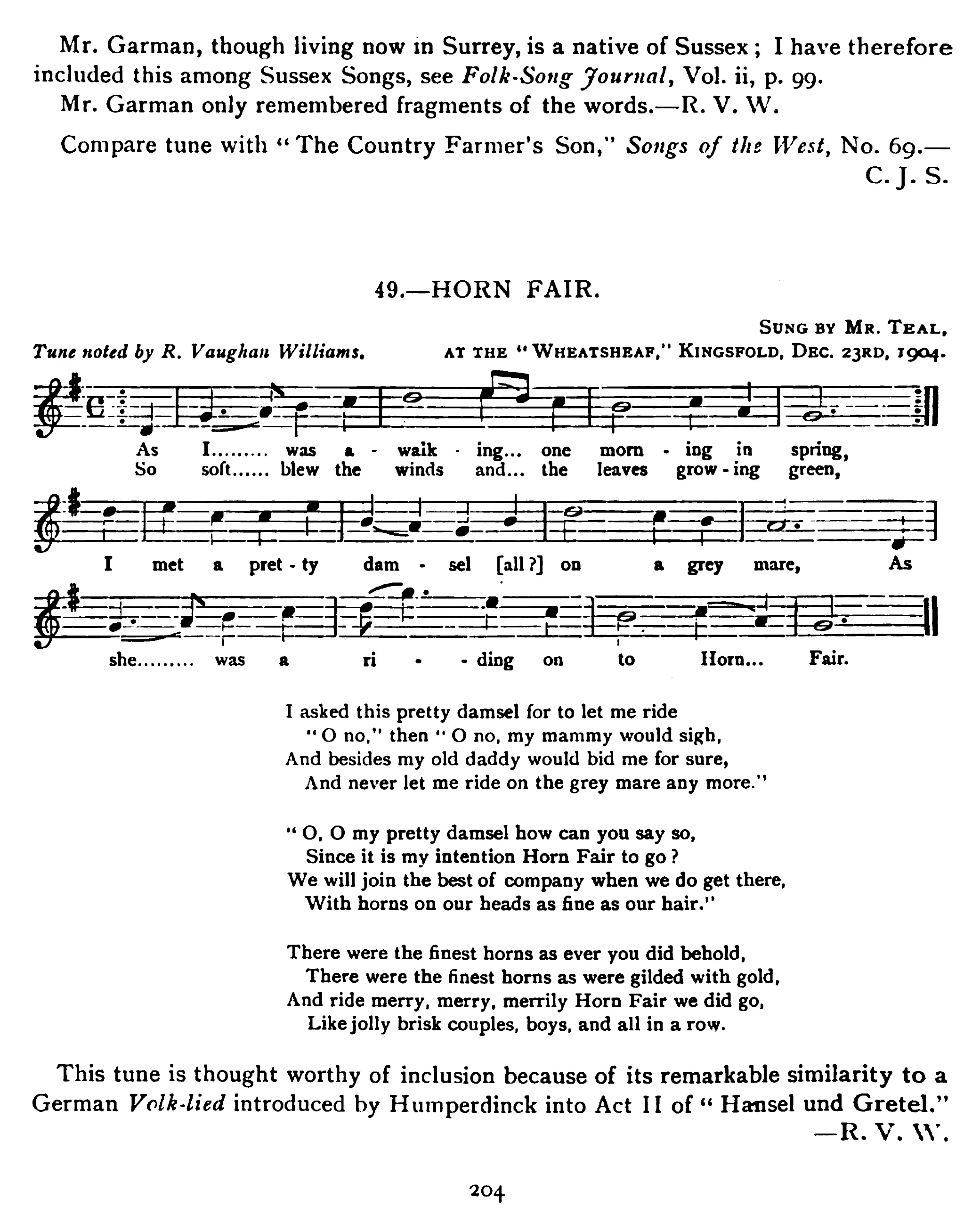 Fig. 3. Journal of the Folk-Song Society , vol. 2, no. 8 (1906).