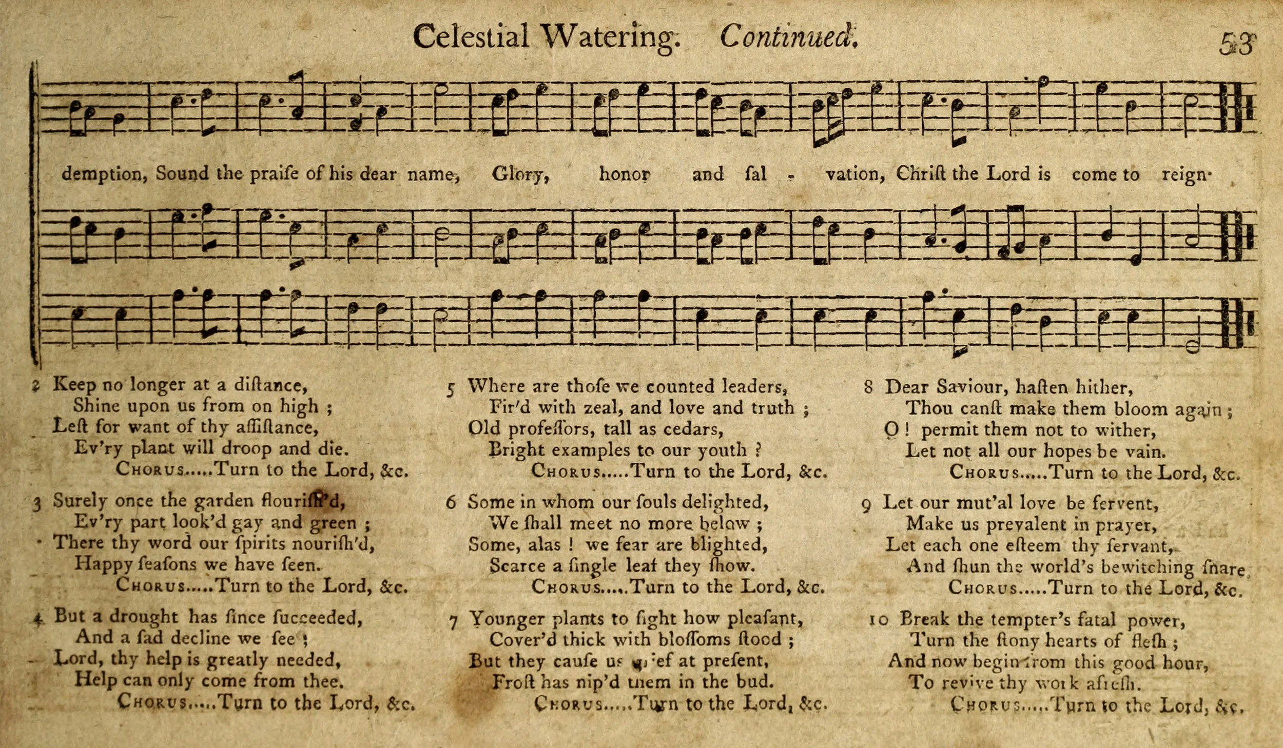 Fig. 11. Christian Harmony (Exeter, NH: Henry Ranlet, 1805). Melody in the middle part.