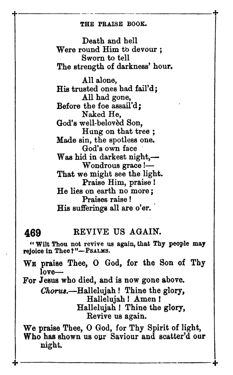 Revive Us Again Lyrics Words by William P  - PraiseGathering