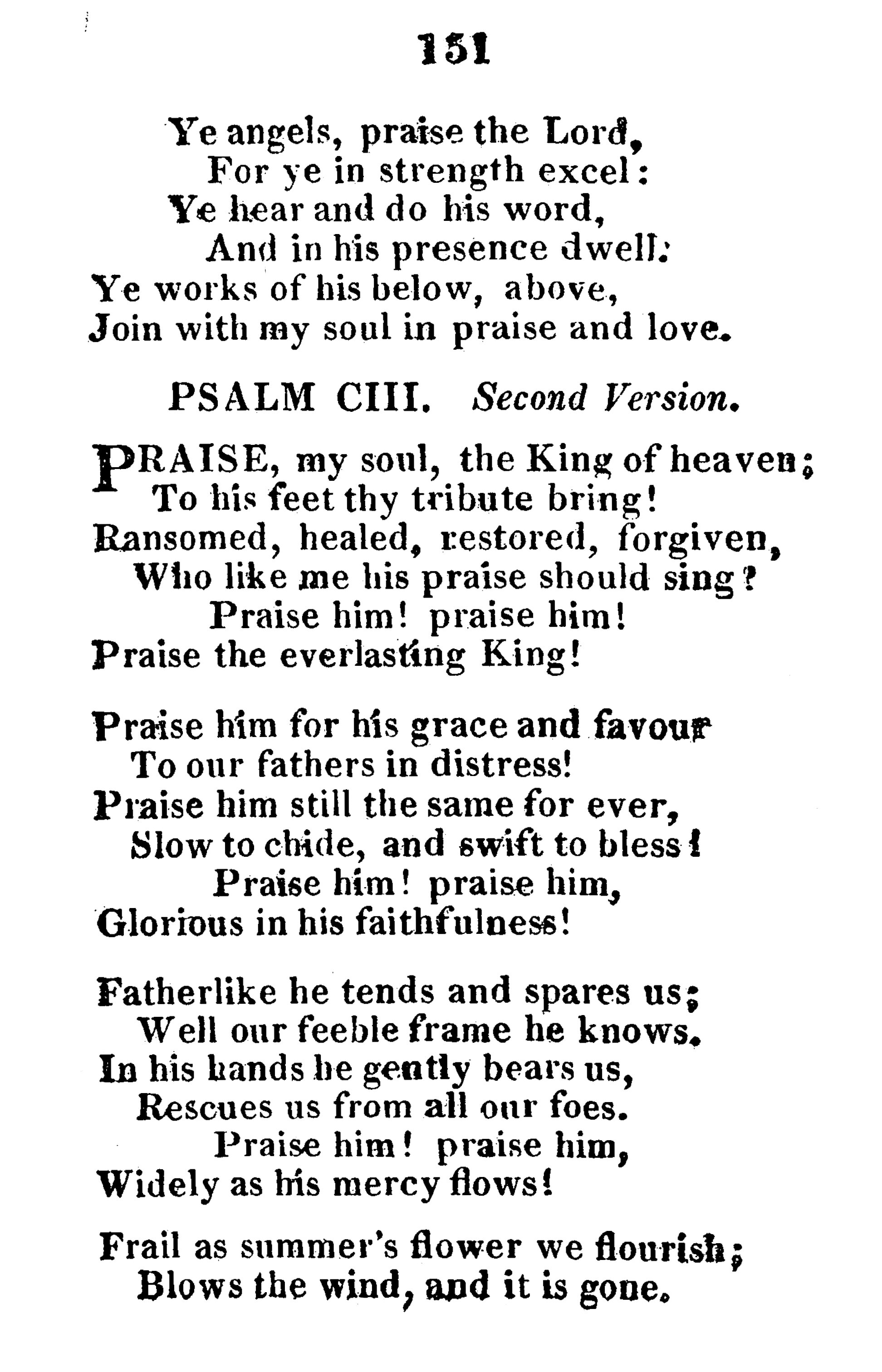 Praise, My Soul, the King of Heaven