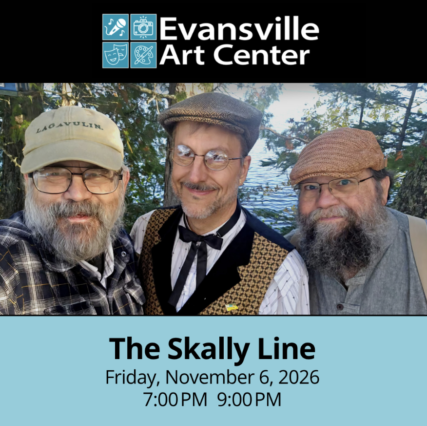 LIVE MUSIC &amp; STORYTELLING: "The Skally Line | Stories of Old Minnesota" @ Evansville Art Center