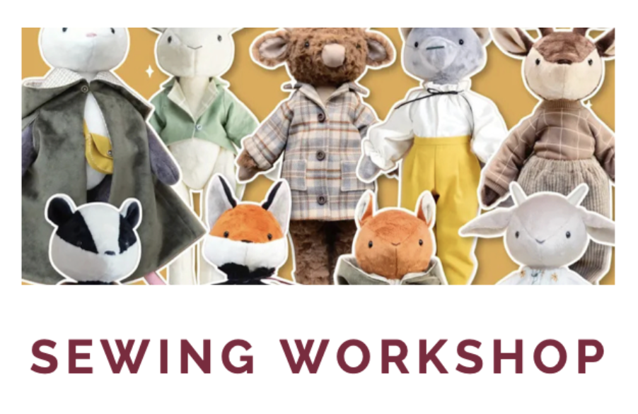 WORKSHOP: "Oh, Sew Saturdays: Plush Animal Sewing Workshop" @ Red Door Art Gallery, Wahpeton
