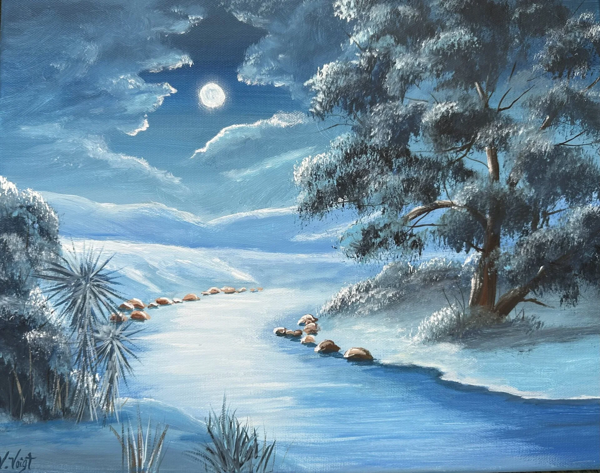 WORKSHOP: Desert Moonlight | Acrylic Painting @ Holmes Art Studio, Detroit Lakes 