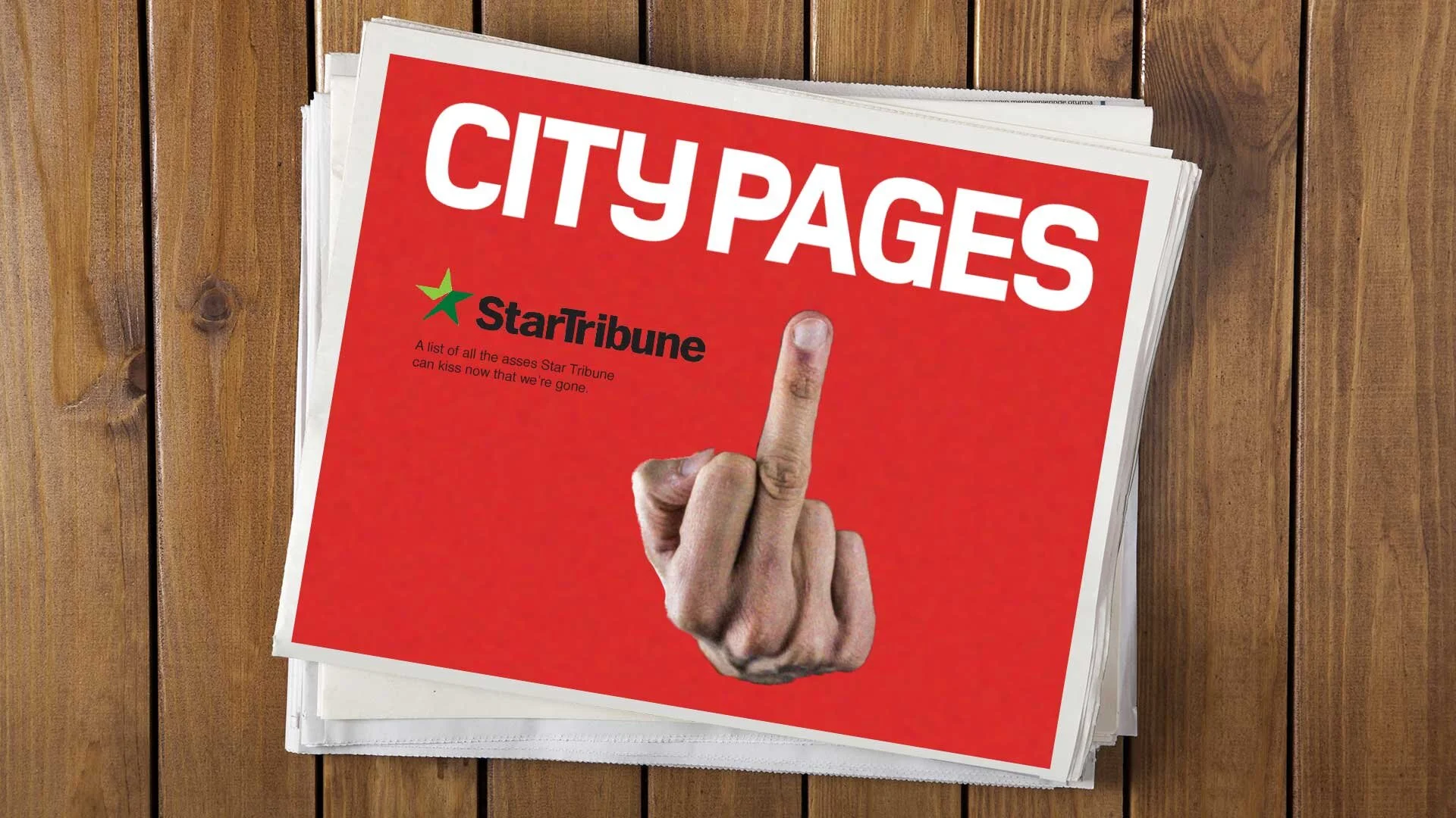 City Pages’ Final Article To Be “Top 10 Local Asses the Star Tribune Can Kiss"