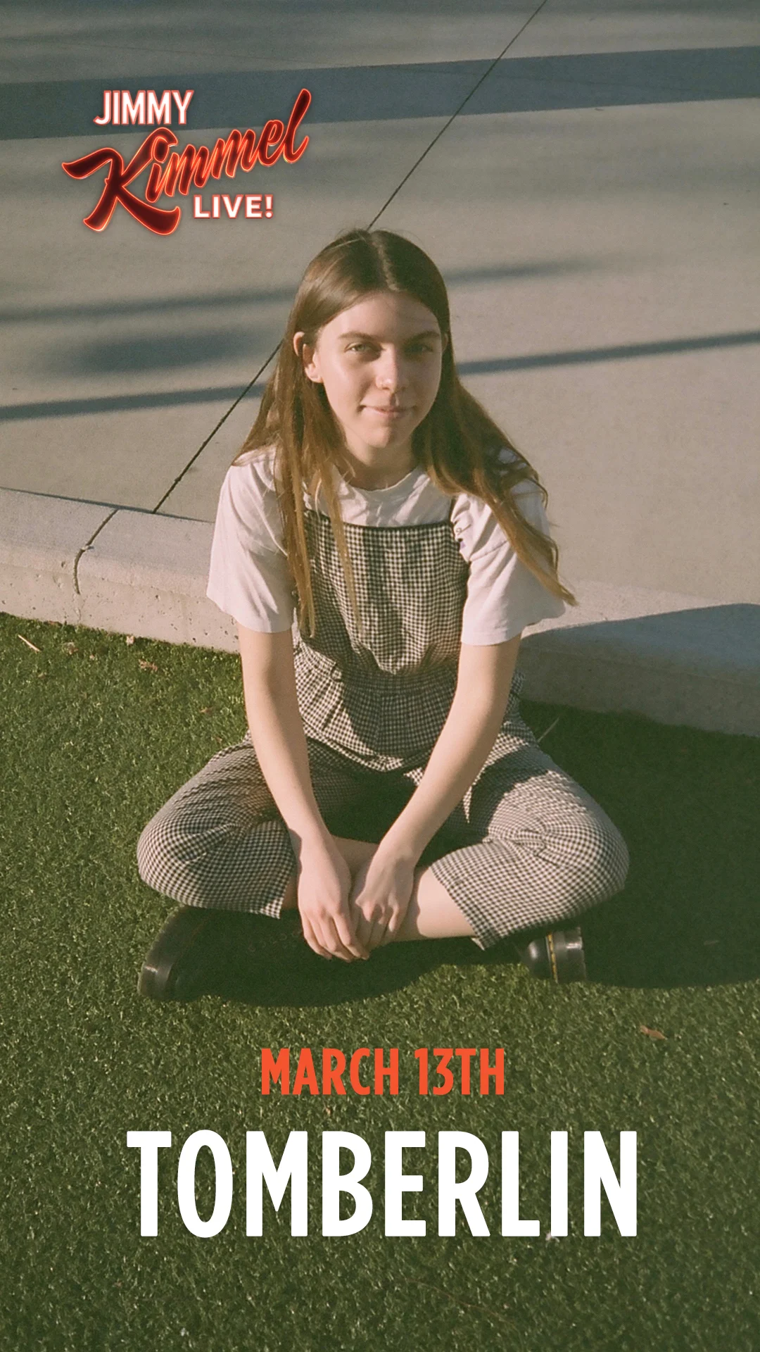 hi i’m sarah beth tomberlin and i’ll be performing a few songs of mine on @jimmykimmellive ! on March 13th. and yes, i’m just as shocked as you. see you on the tv ♥️
