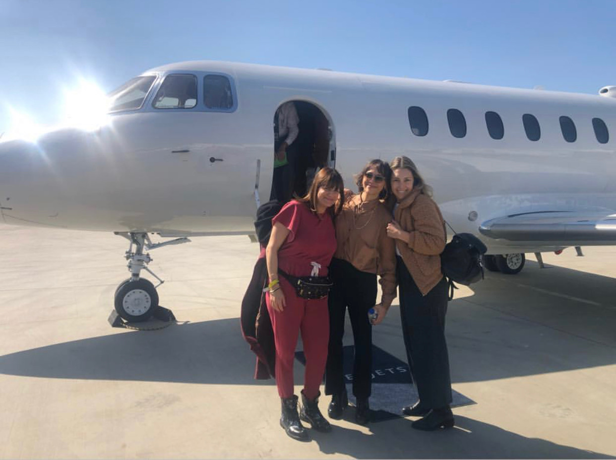 Kylee Heath, Rashida Jones and me heading to Apple!