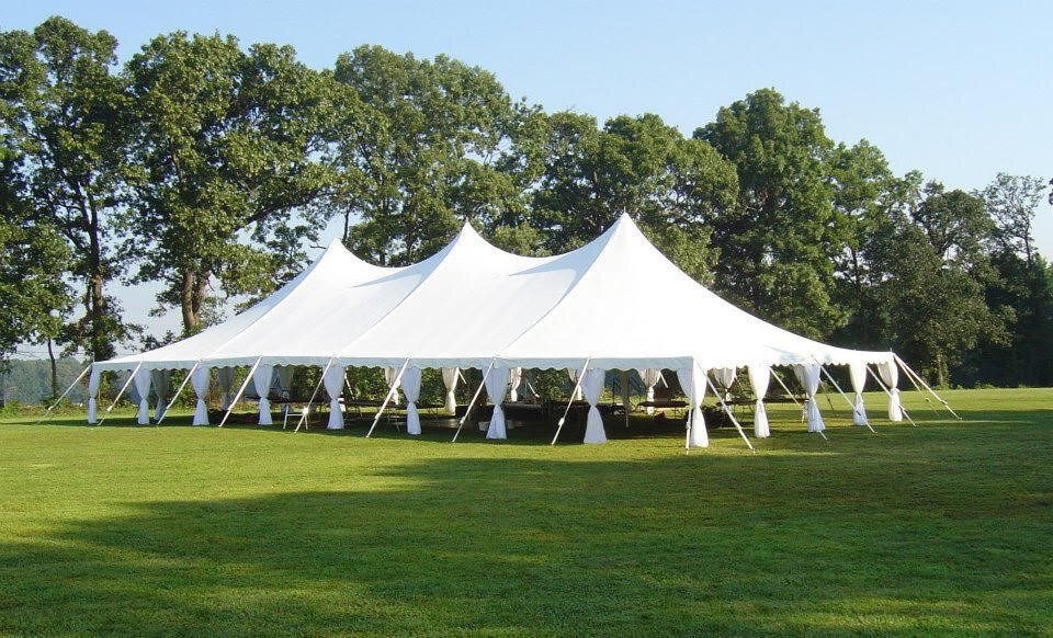 Add elegance to your tent with leg skirts