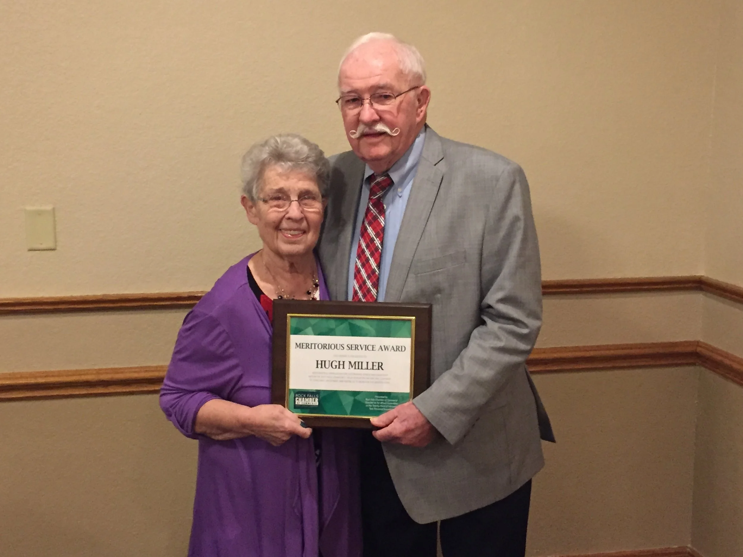 Hugh receives Meritorious Award