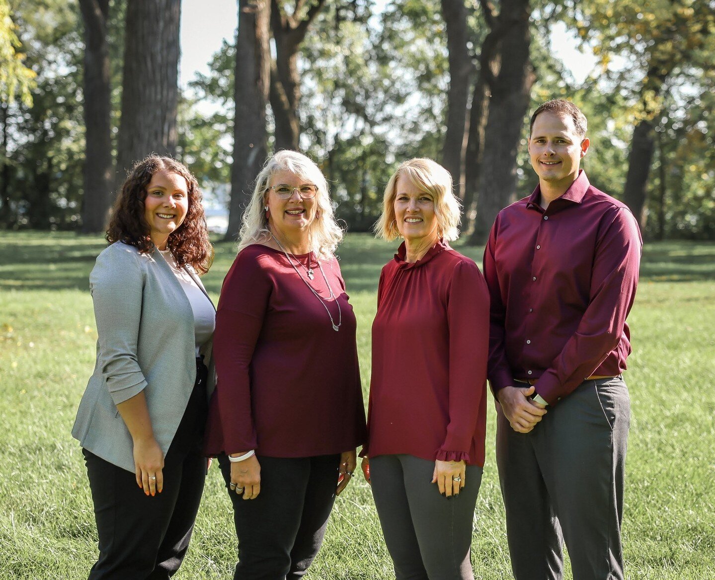 Say hello to our Crop Insurance team: Shelby, Jennifer, Veronica, and Kane (pictured left to right). Here's a little intro to our team 👇️⁠
⁠
Jennifer is one of our Crop Insurance agents here at HFM. She grew up on the Miller farm, along with Veronic
